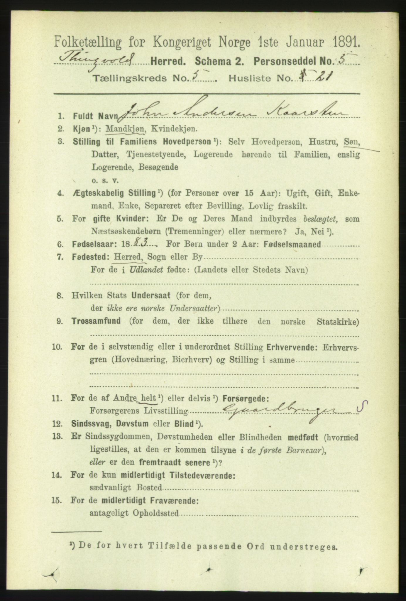 RA, 1891 census for 1560 Tingvoll, 1891, p. 2192