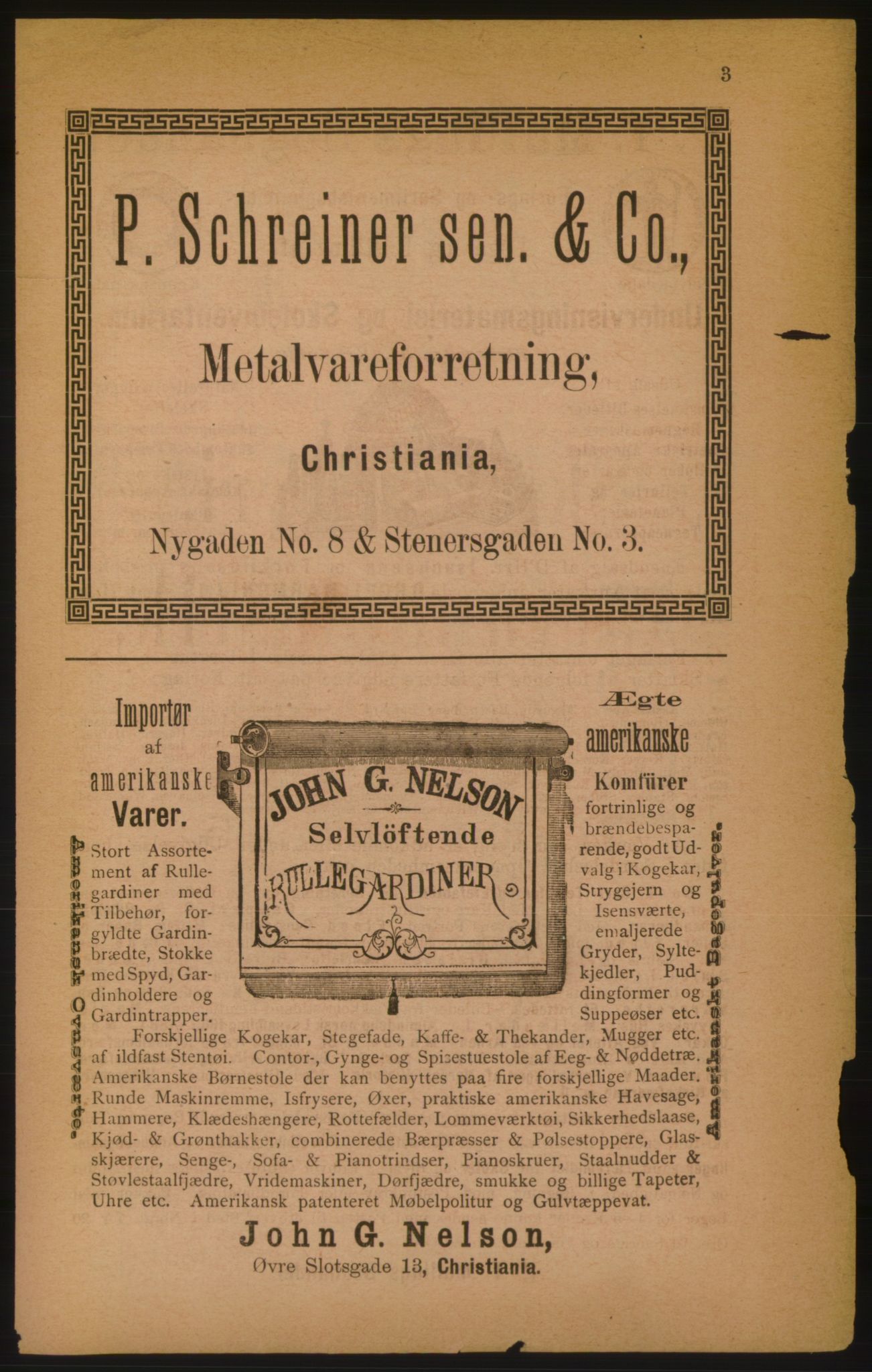 Kristiania/Oslo adressebok, PUBL/-, 1886, p. 3