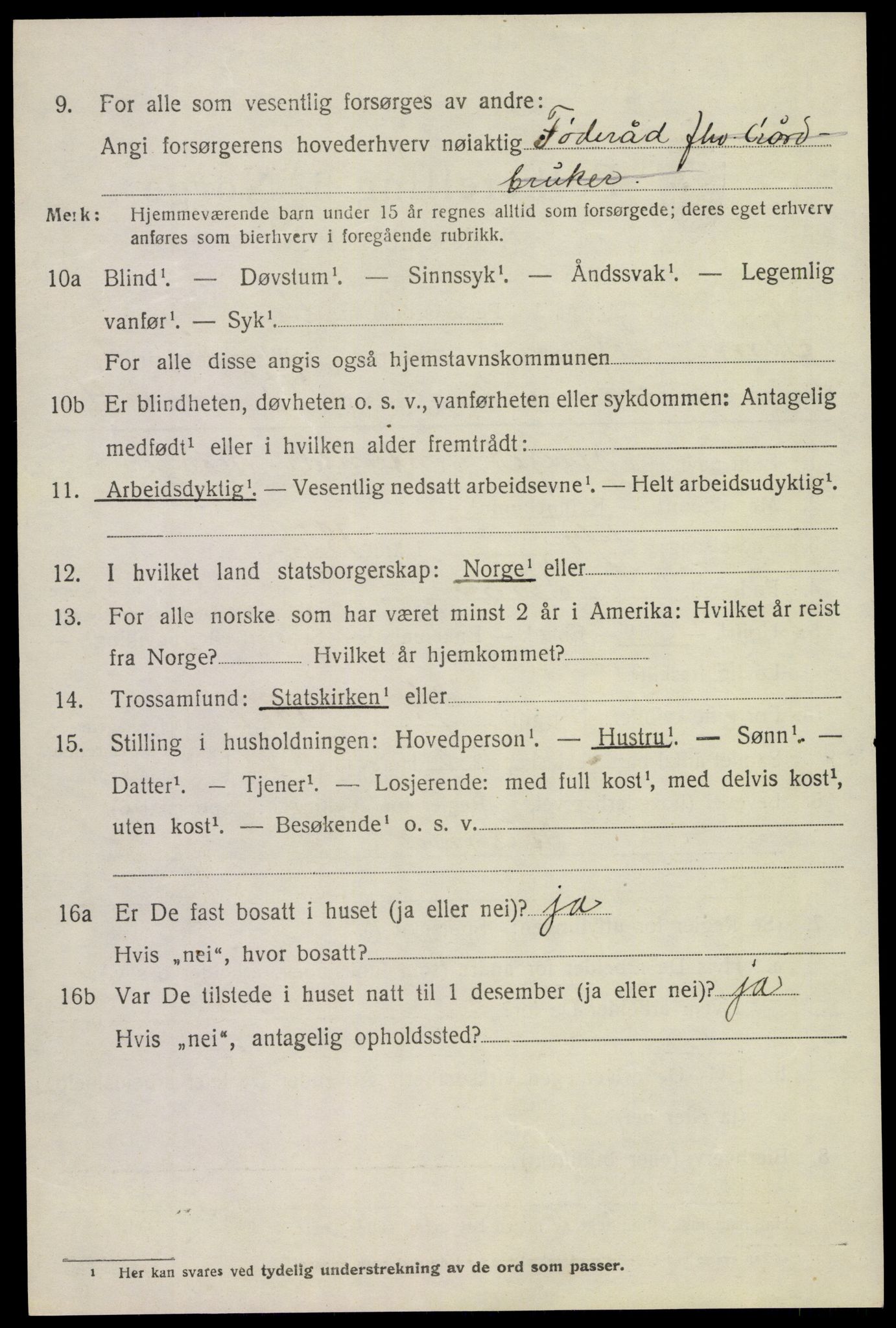 SAKO, 1920 census for Tinn, 1920, p. 4873