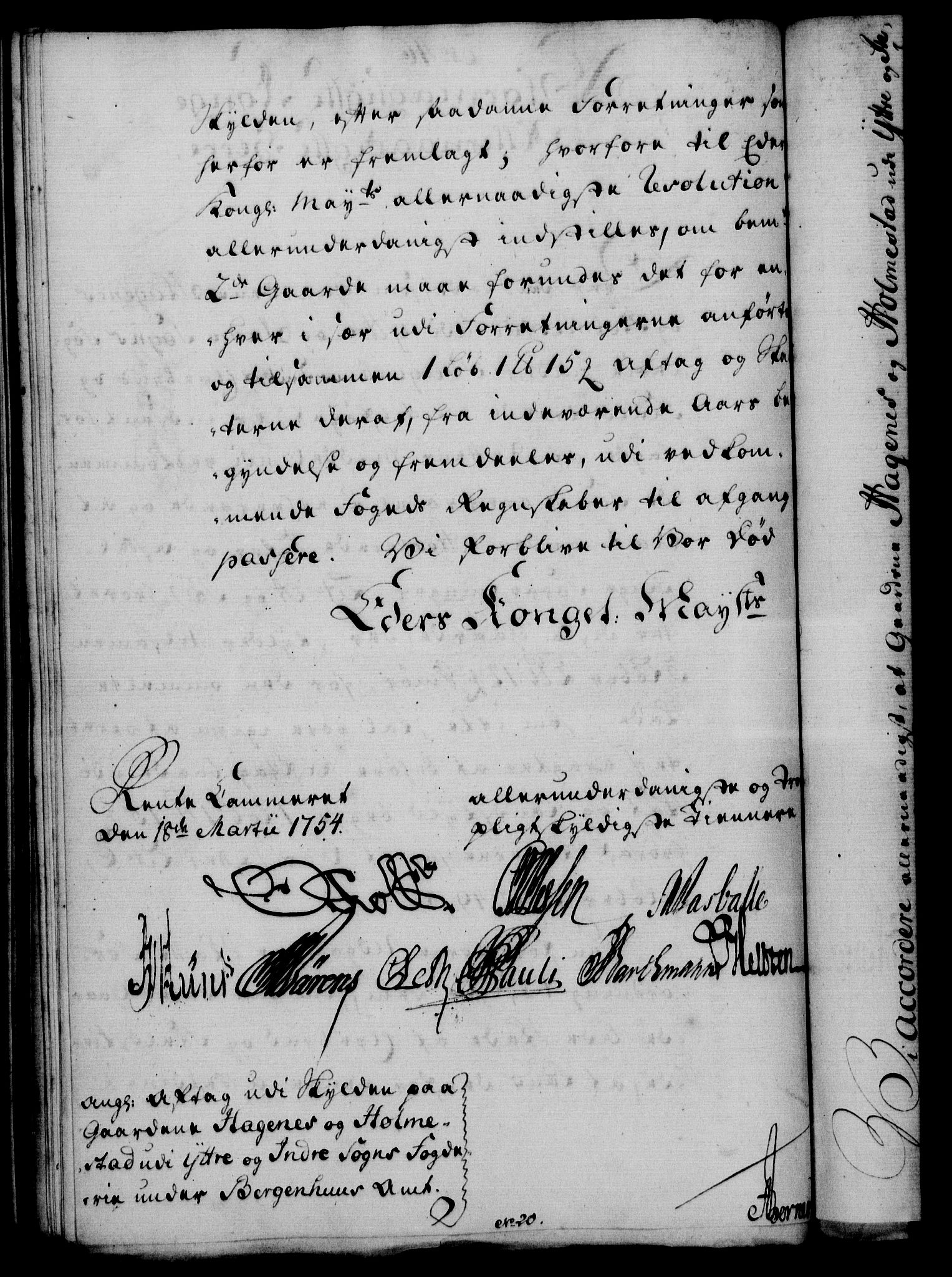Rentekammeret, Kammerkanselliet, RA/EA-3111/G/Gf/Gfa/L0036: Norsk relasjons- og resolusjonsprotokoll (merket RK 52.36), 1754, p. 244