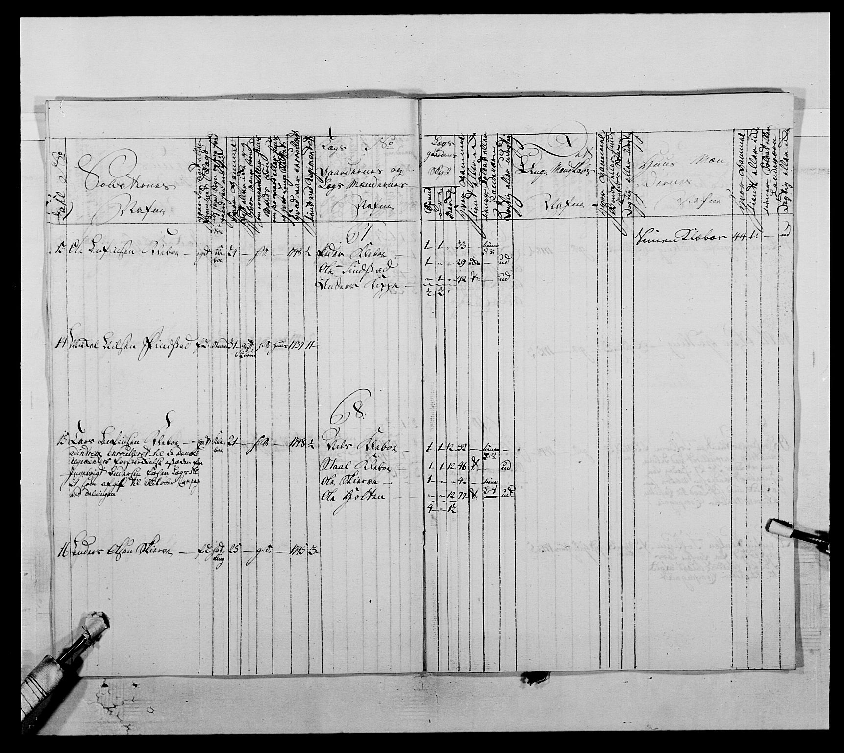 Kommanderende general (KG I) med Det norske krigsdirektorium, AV/RA-EA-5419/E/Ea/L0509: 1. Trondheimske regiment, 1740-1748, p. 491