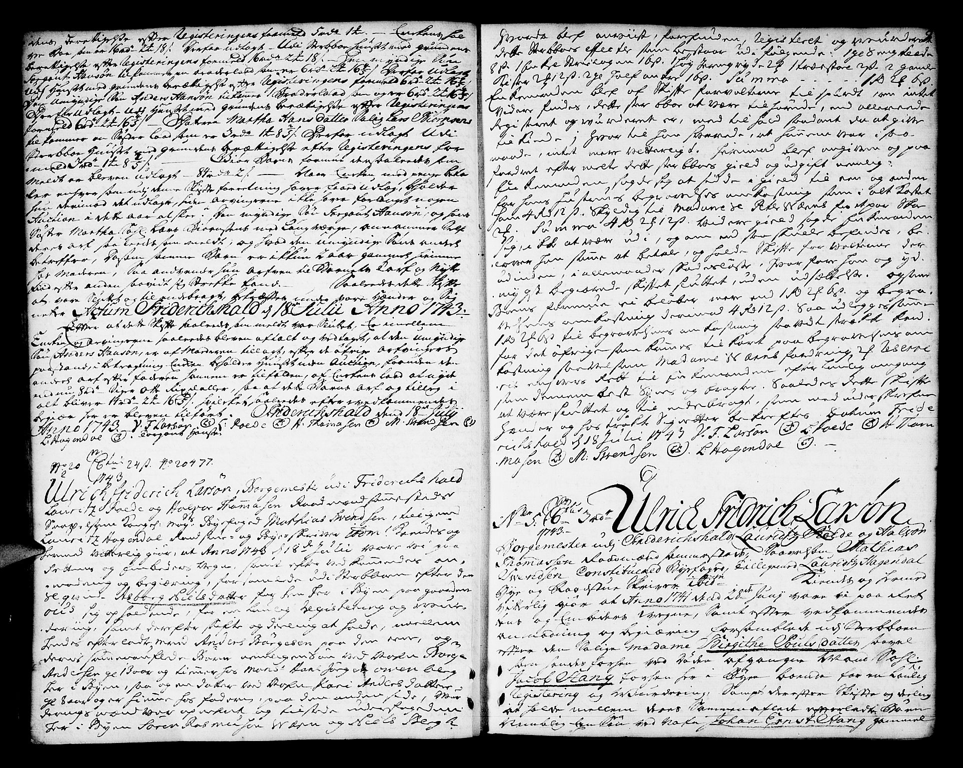 Halden byfogd, AV/SAO-A-10865/H/Hc/L0002: Skifteprotokoll, 1743-1753, p. 8b-9a