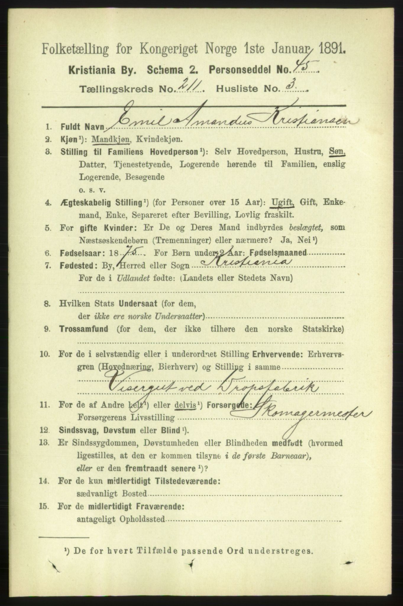 RA, 1891 census for 0301 Kristiania, 1891, p. 125970