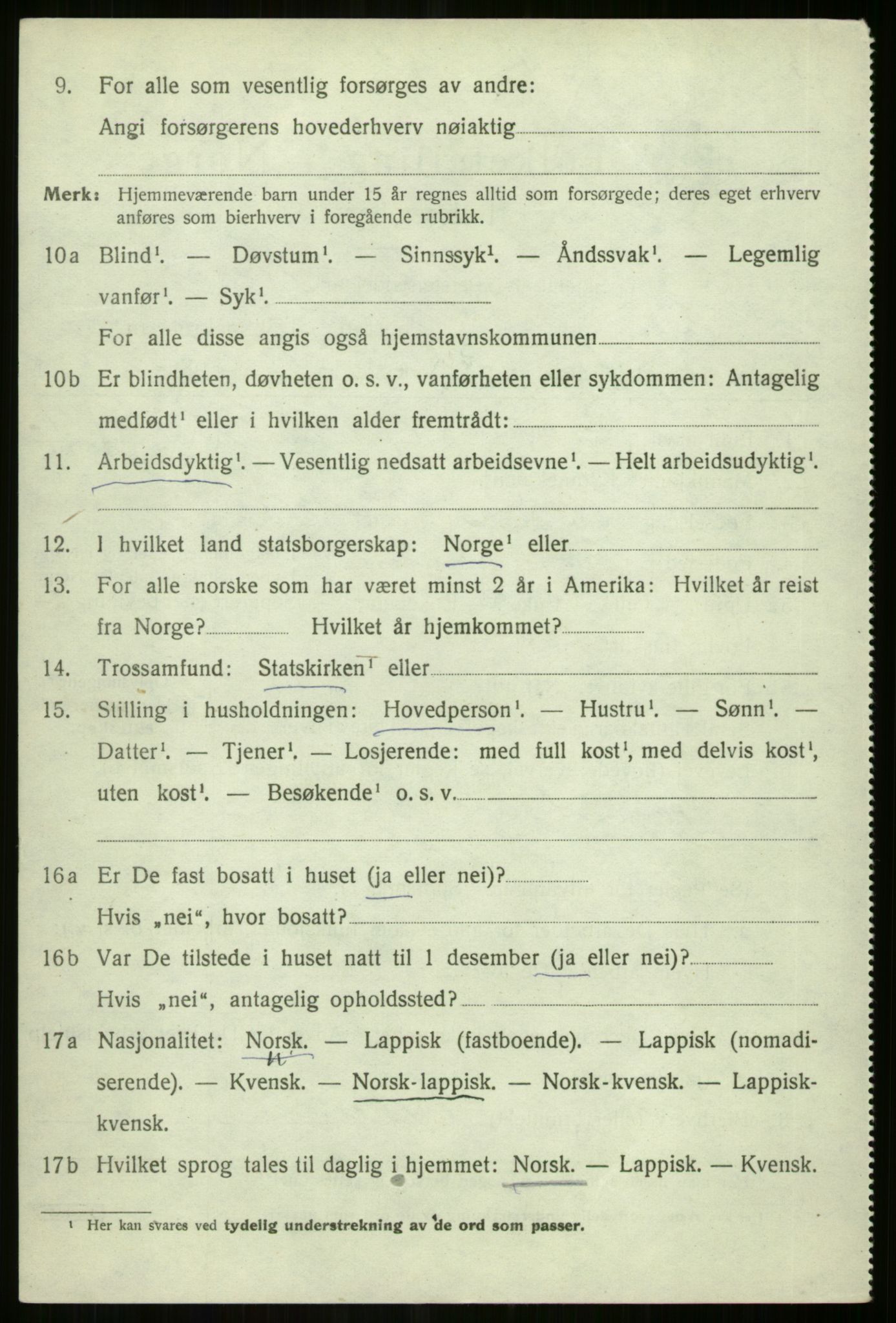 SATØ, 1920 census for Tromsøysund, 1920, p. 10919