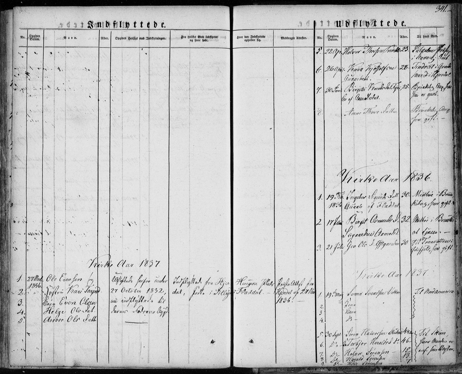 Seljord kirkebøker, SAKO/A-20/F/Fa/L0011: Parish register (official) no. I 11, 1831-1849, p. 341