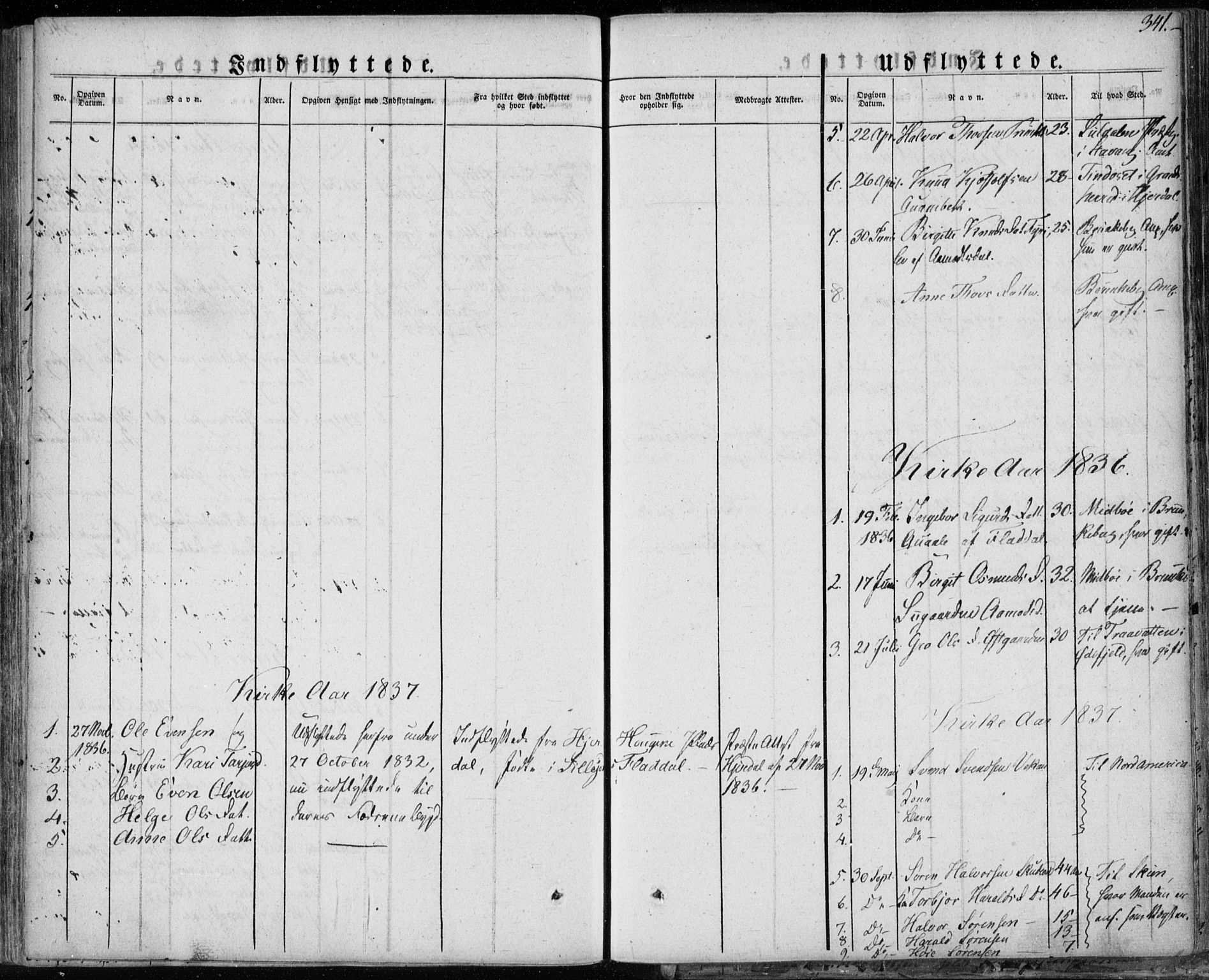 Seljord kirkebøker, AV/SAKO-A-20/F/Fa/L0011: Parish register (official) no. I 11, 1831-1849, p. 341