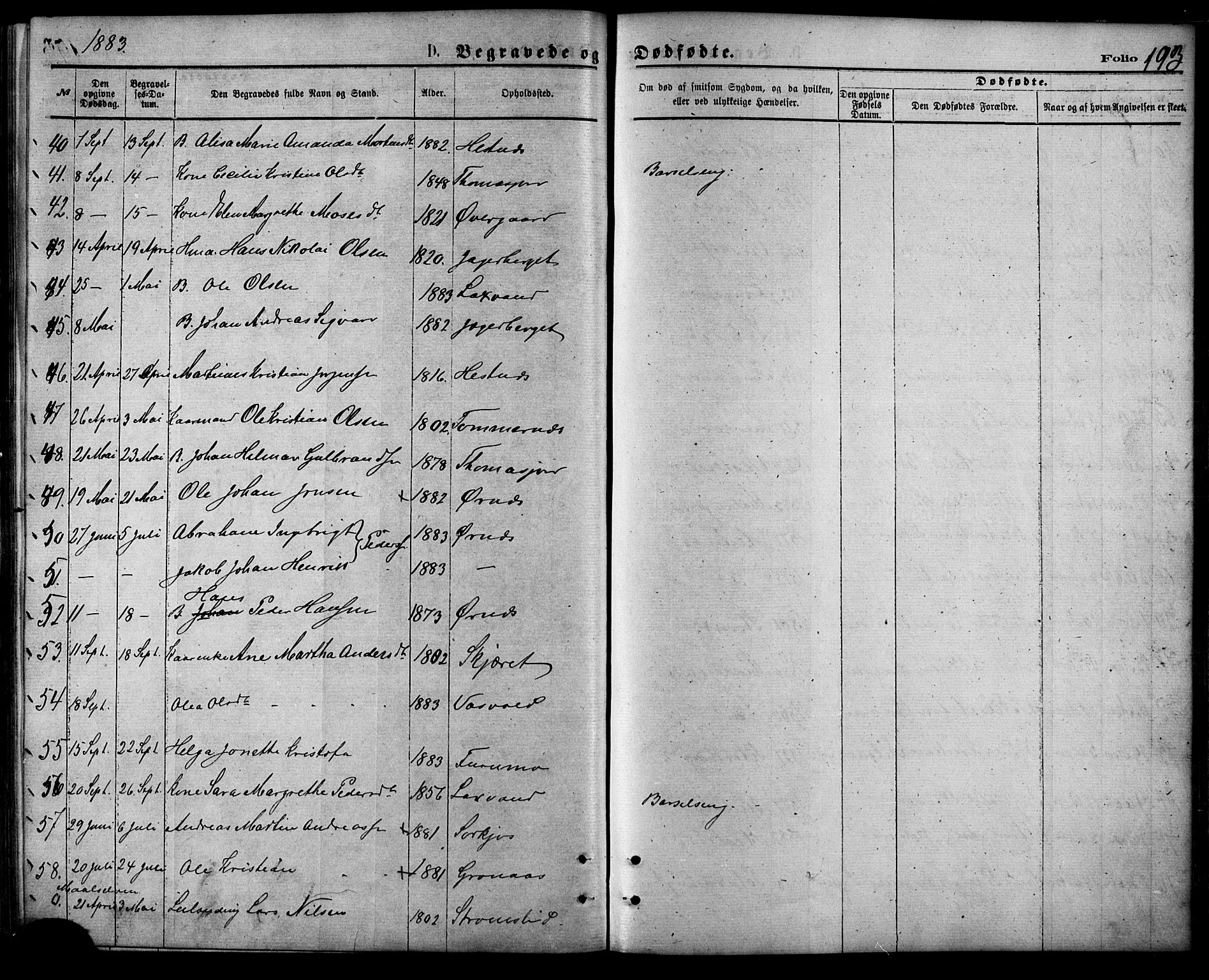 Balsfjord sokneprestembete, AV/SATØ-S-1303/G/Ga/L0004kirke: Parish register (official) no. 4, 1871-1883, p. 193