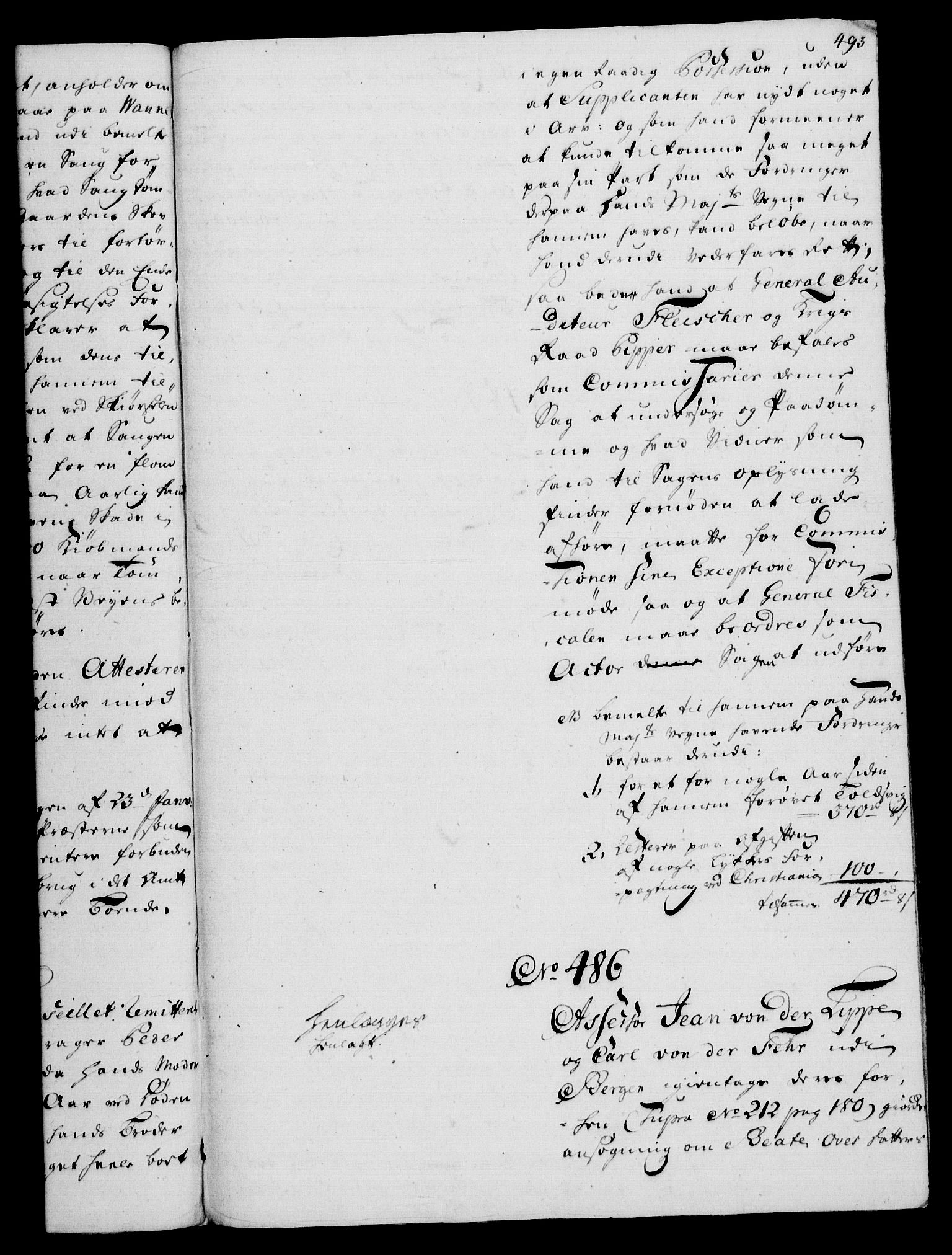 Rentekammeret, Kammerkanselliet, RA/EA-3111/G/Gh/Gha/L0031: Norsk ekstraktmemorialprotokoll (merket RK 53.76), 1751-1753, p. 493