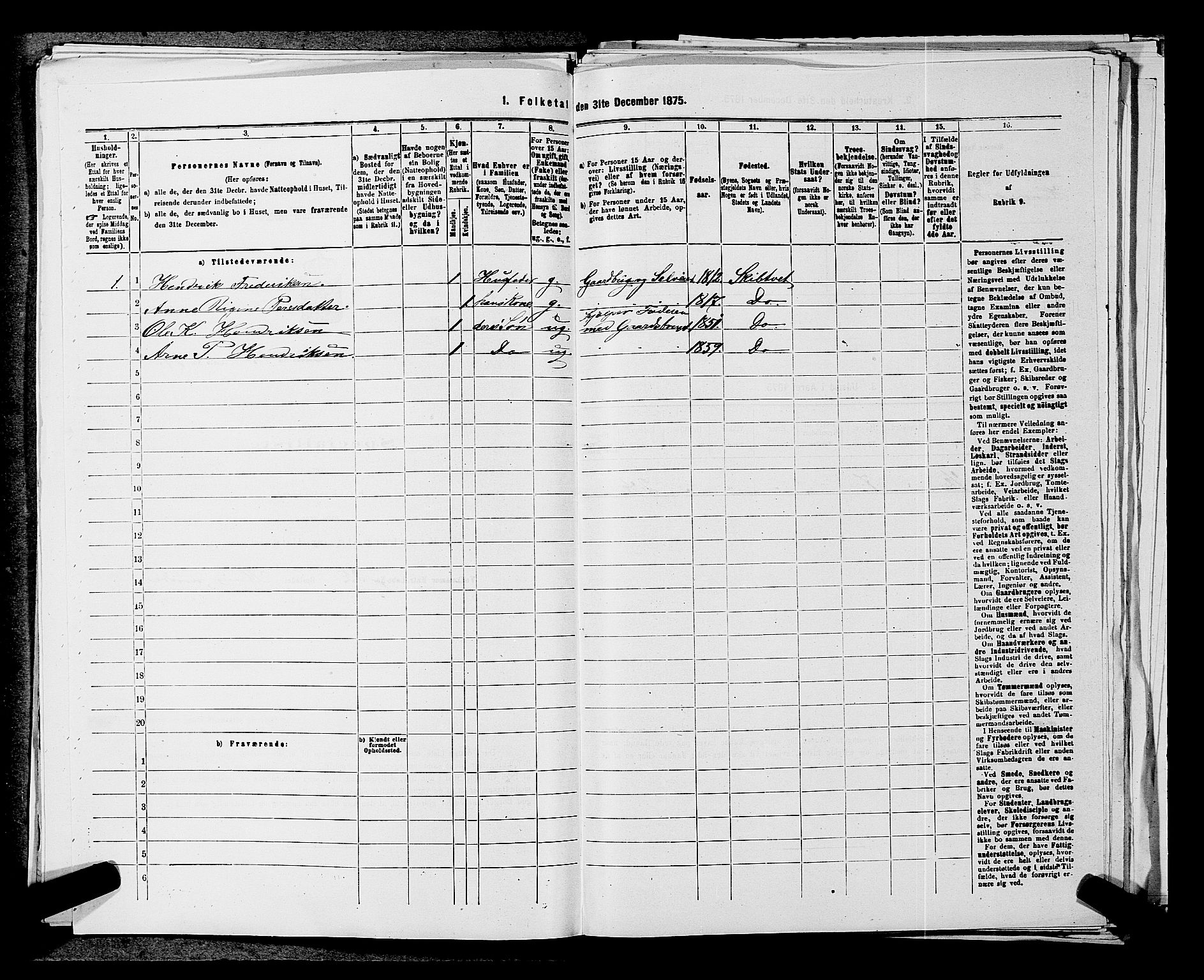 RA, 1875 census for 0127P Skiptvet, 1875, p. 925