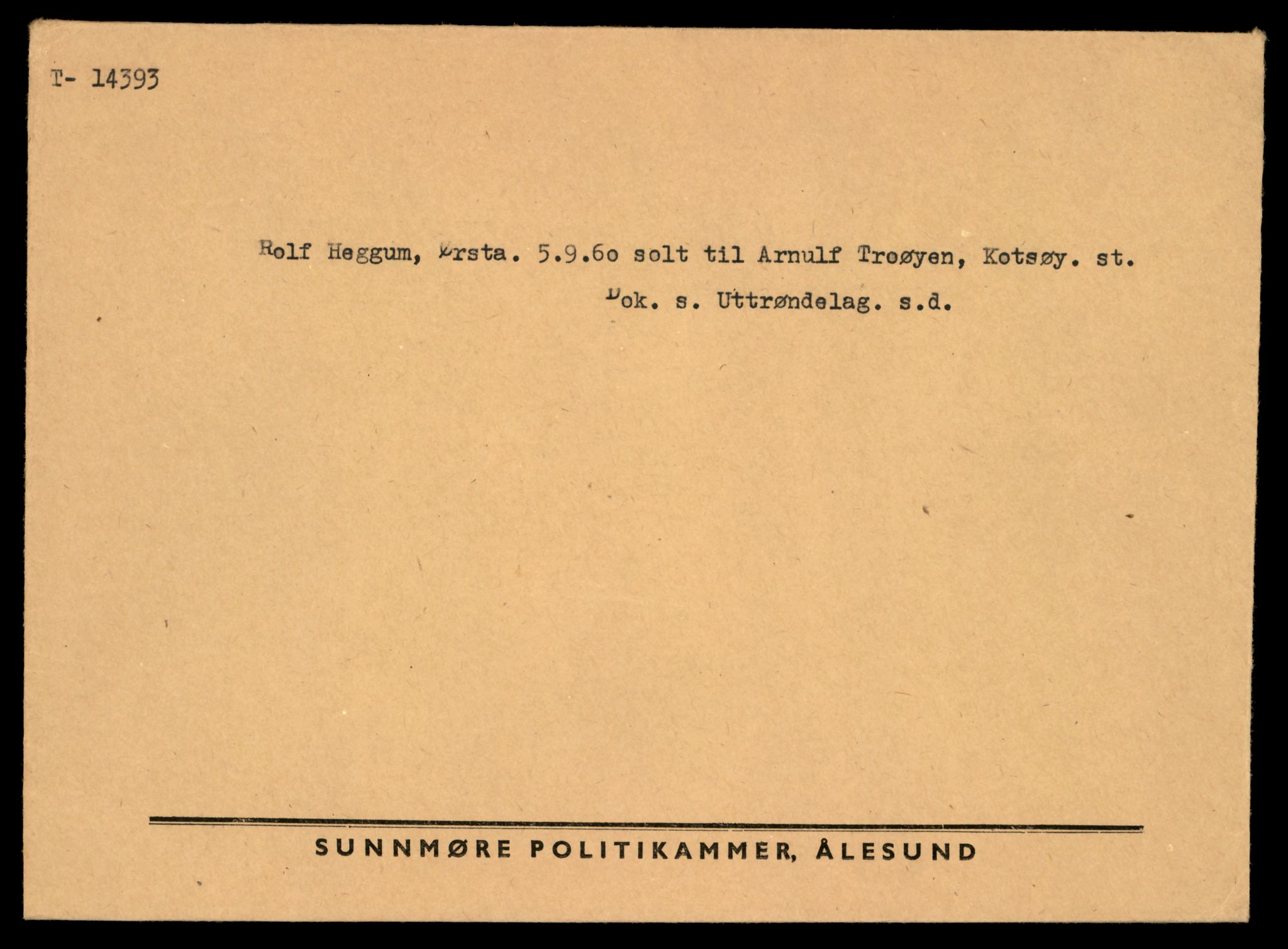 Møre og Romsdal vegkontor - Ålesund trafikkstasjon, AV/SAT-A-4099/F/Fe/L0045: Registreringskort for kjøretøy T 14320 - T 14444, 1927-1998, p. 1825