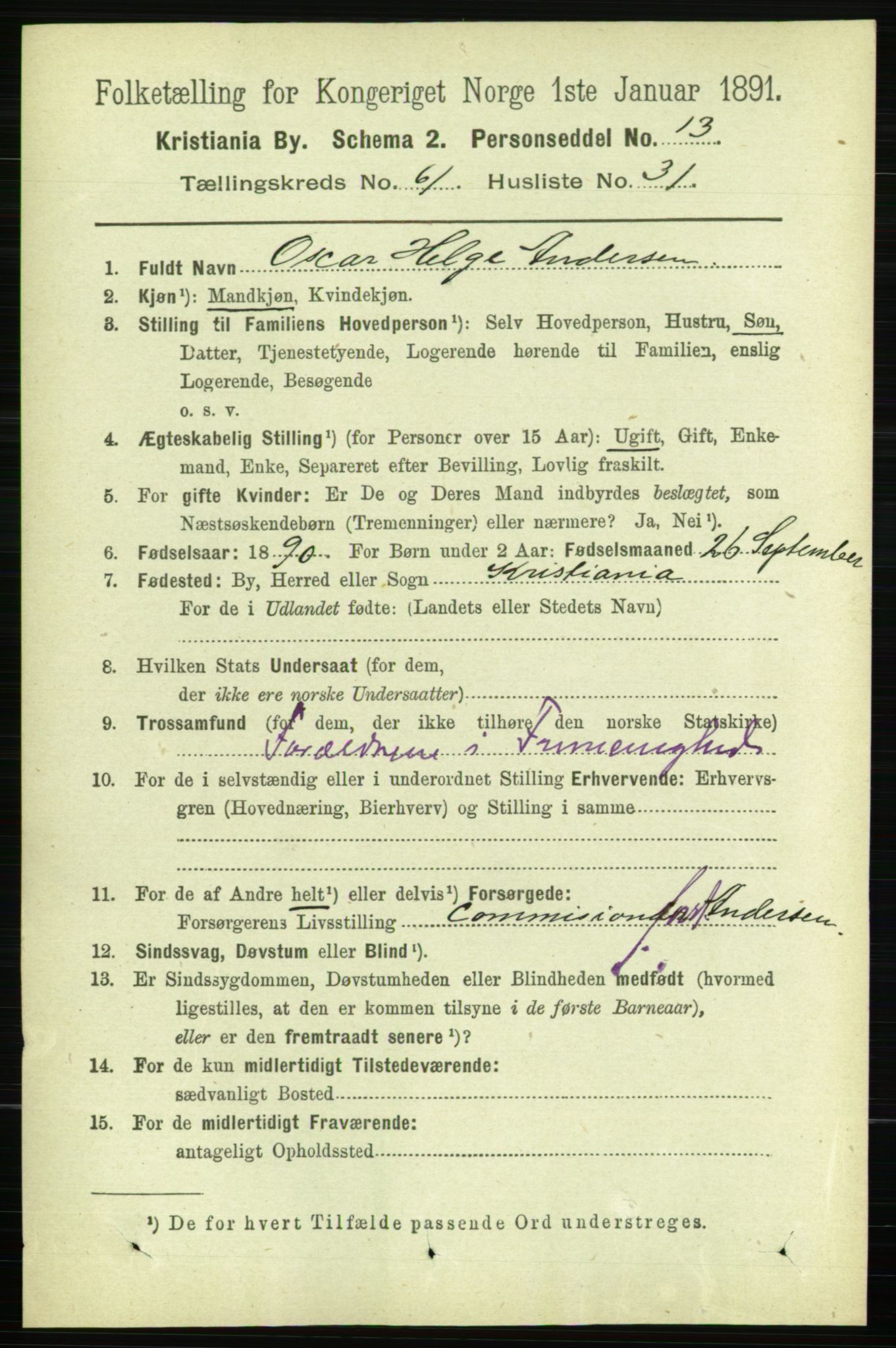 RA, 1891 census for 0301 Kristiania, 1891, p. 32779