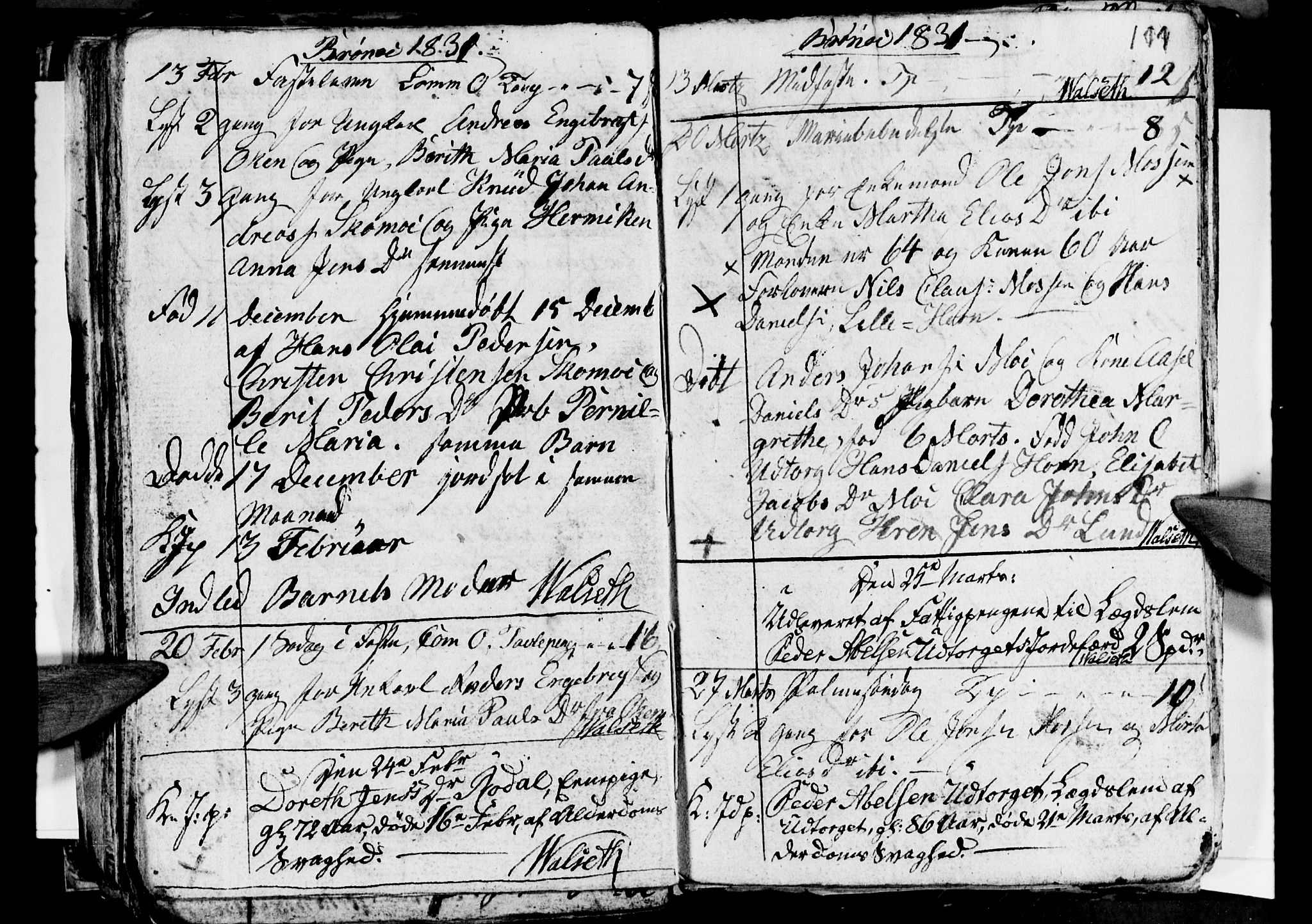 Ministerialprotokoller, klokkerbøker og fødselsregistre - Nordland, SAT/A-1459/813/L0210: Parish register (copy) no. 813C02, 1825-1836, p. 111