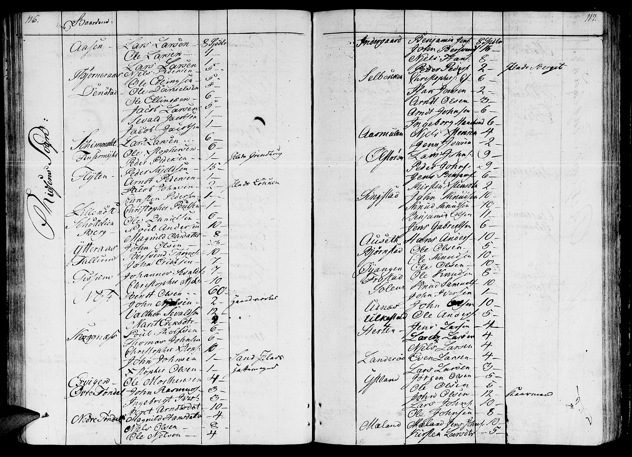 Ministerialprotokoller, klokkerbøker og fødselsregistre - Sør-Trøndelag, SAT/A-1456/646/L0607: Parish register (official) no. 646A05, 1806-1815, p. 116-117