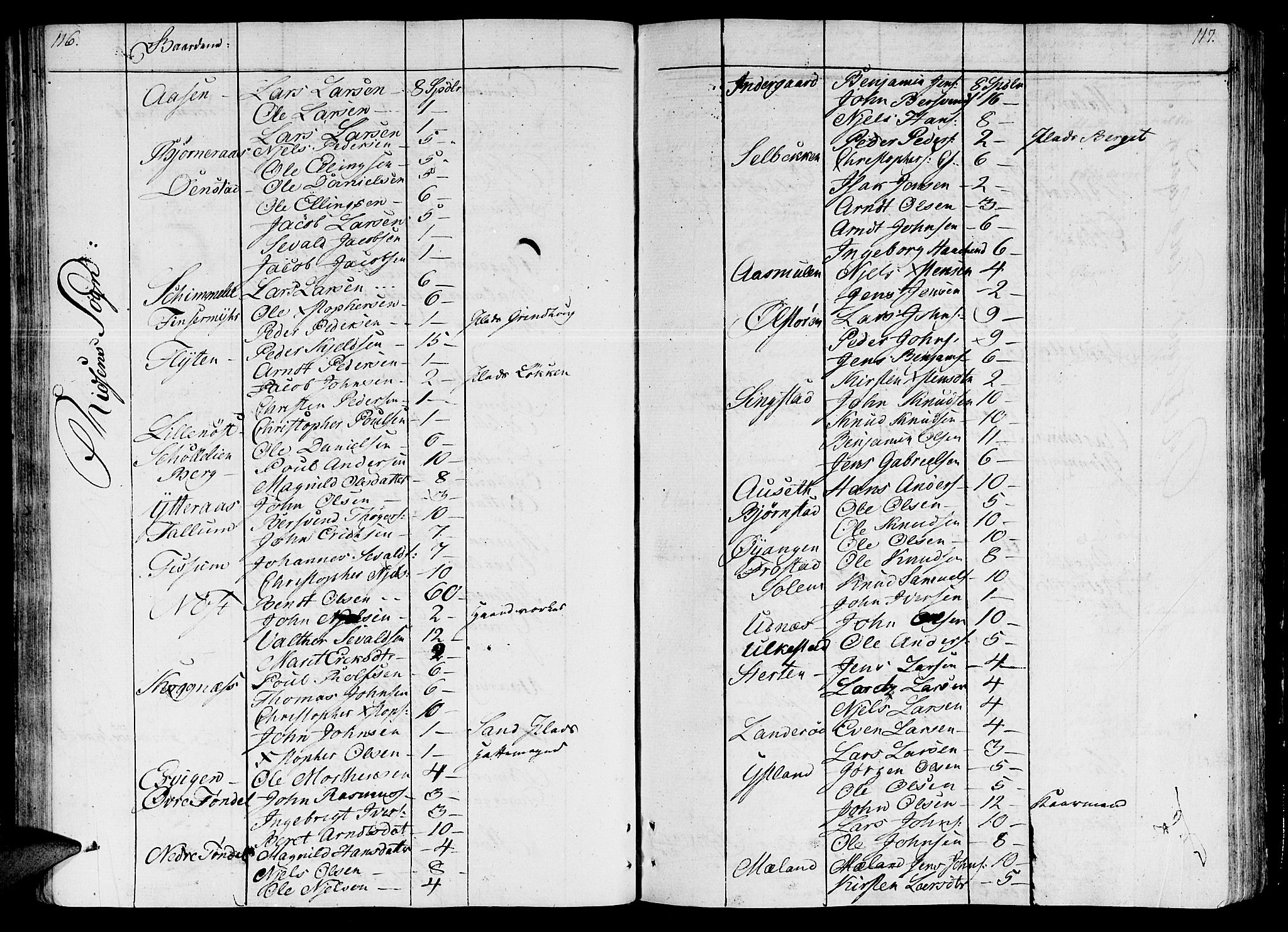 Ministerialprotokoller, klokkerbøker og fødselsregistre - Sør-Trøndelag, AV/SAT-A-1456/646/L0607: Parish register (official) no. 646A05, 1806-1815, p. 116-117