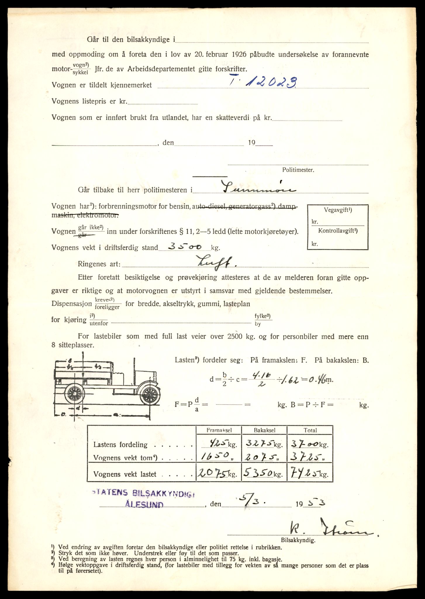 Møre og Romsdal vegkontor - Ålesund trafikkstasjon, AV/SAT-A-4099/F/Fe/L0032: Registreringskort for kjøretøy T 11997 - T 12149, 1927-1998, p. 826