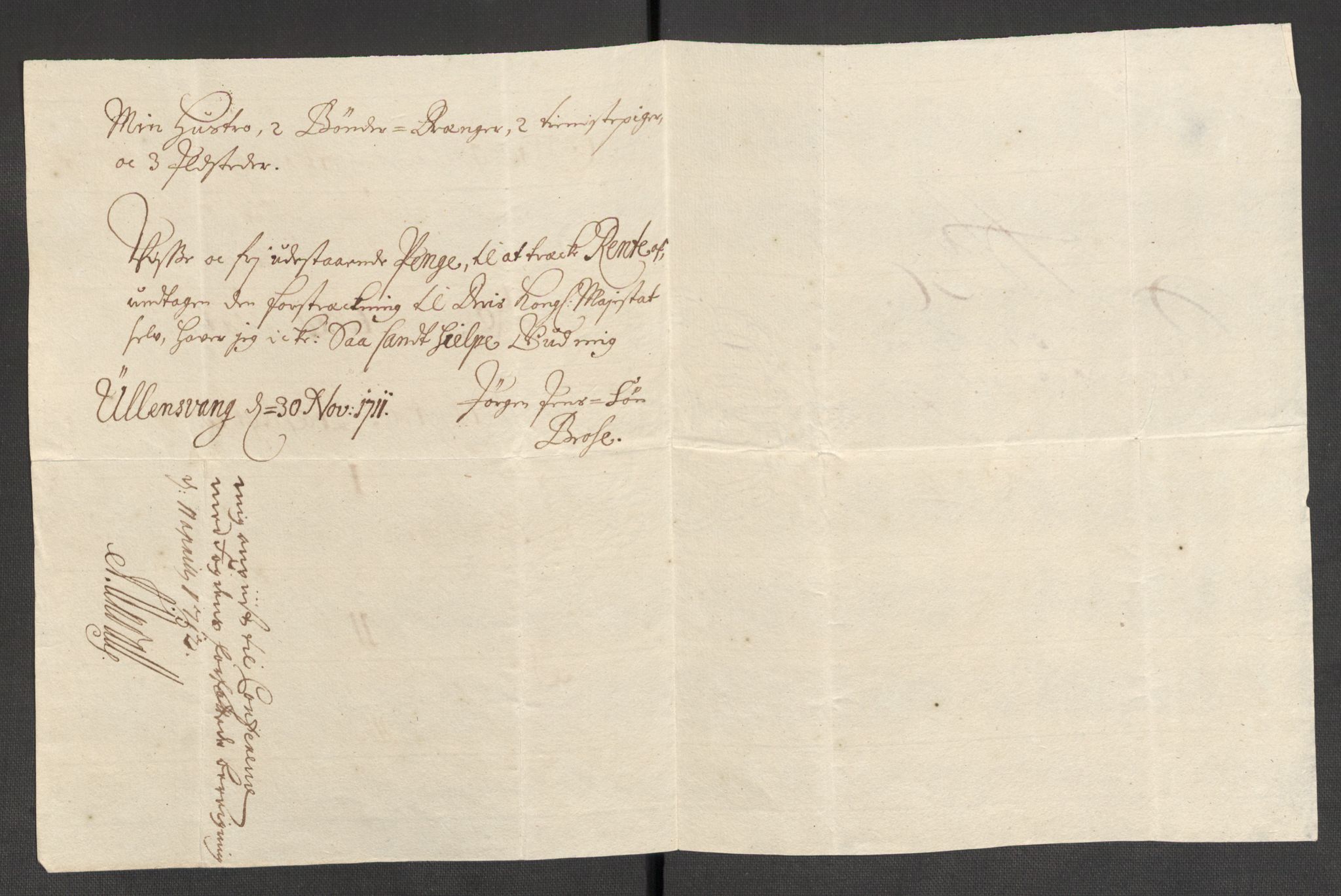 Rentekammeret inntil 1814, Reviderte regnskaper, Fogderegnskap, AV/RA-EA-4092/R48/L2987: Fogderegnskap Sunnhordland og Hardanger, 1711, p. 205