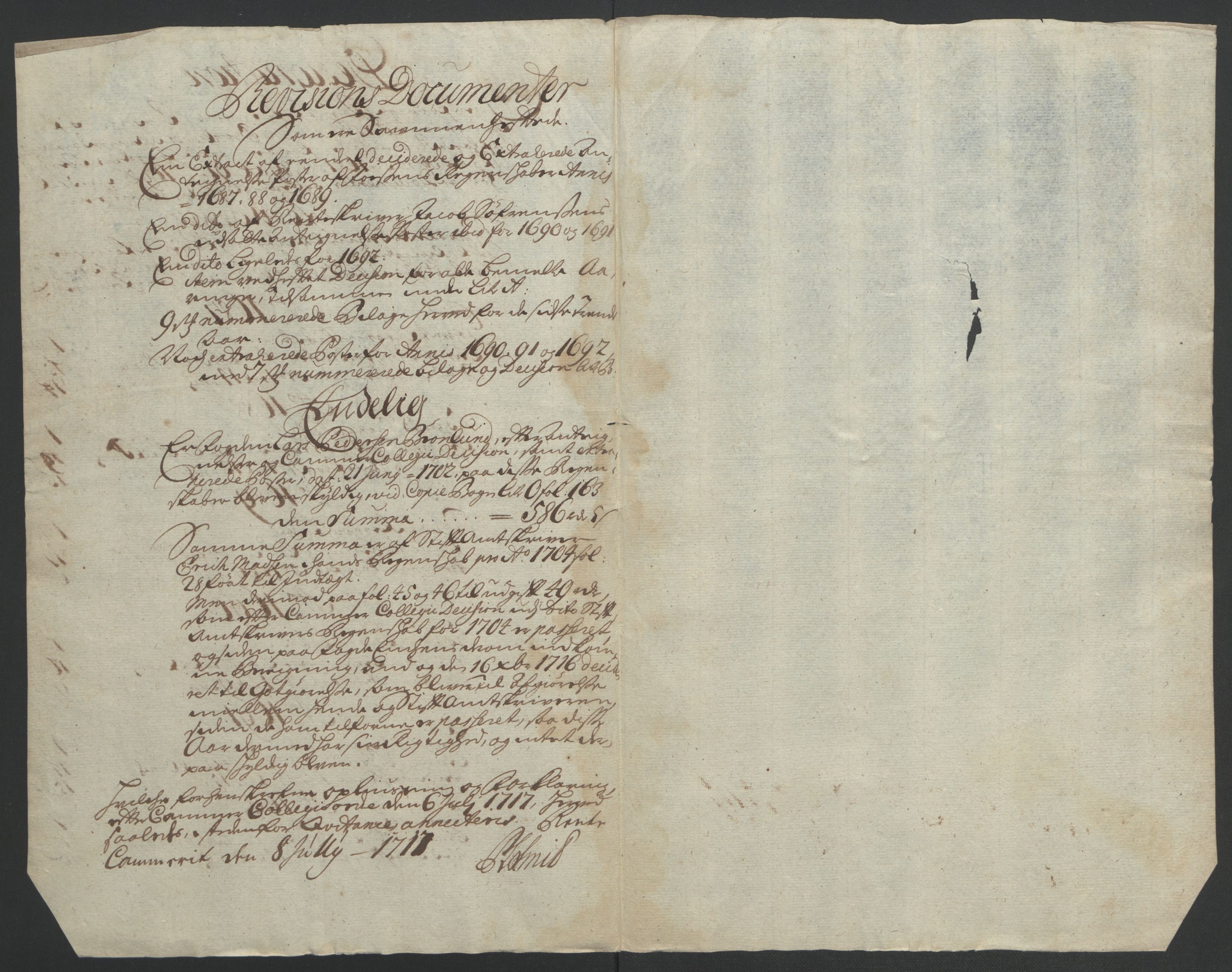 Rentekammeret inntil 1814, Reviderte regnskaper, Fogderegnskap, RA/EA-4092/R57/L3849: Fogderegnskap Fosen, 1692-1693, p. 306