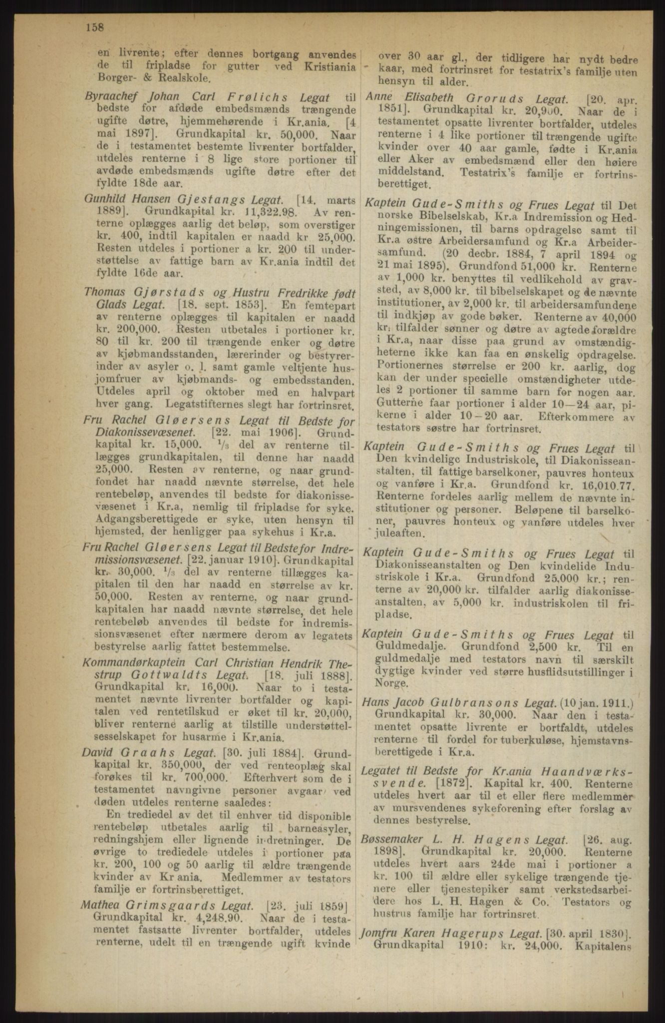 Kristiania/Oslo adressebok, PUBL/-, 1914, p. 158