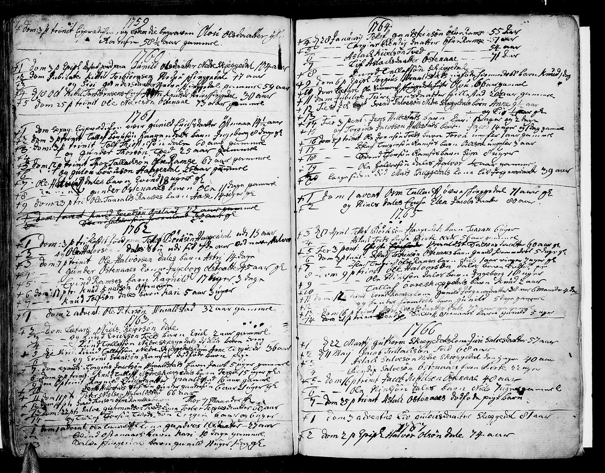 Åmli sokneprestkontor, AV/SAK-1111-0050/F/Fa/Fac/L0002: Parish register (official) no. A 2 /4, 1743-1775