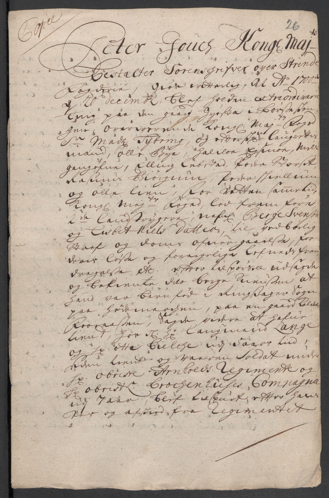 Rentekammeret inntil 1814, Reviderte regnskaper, Fogderegnskap, AV/RA-EA-4092/R61/L4107: Fogderegnskap Strinda og Selbu, 1698-1700, p. 496