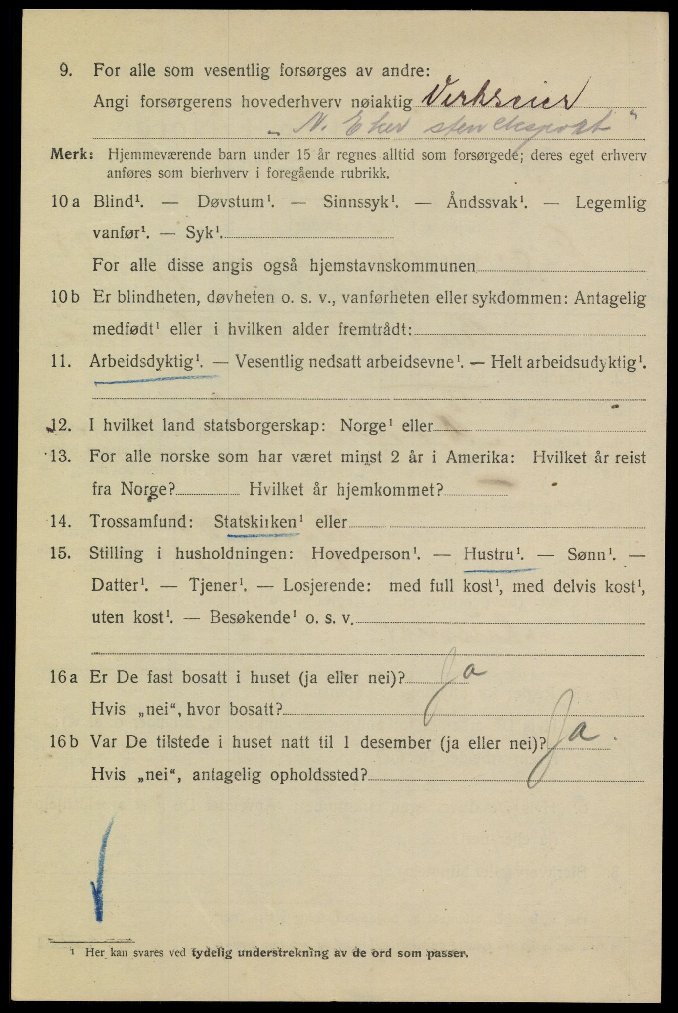 SAKO, 1920 census for Drammen, 1920, p. 54164