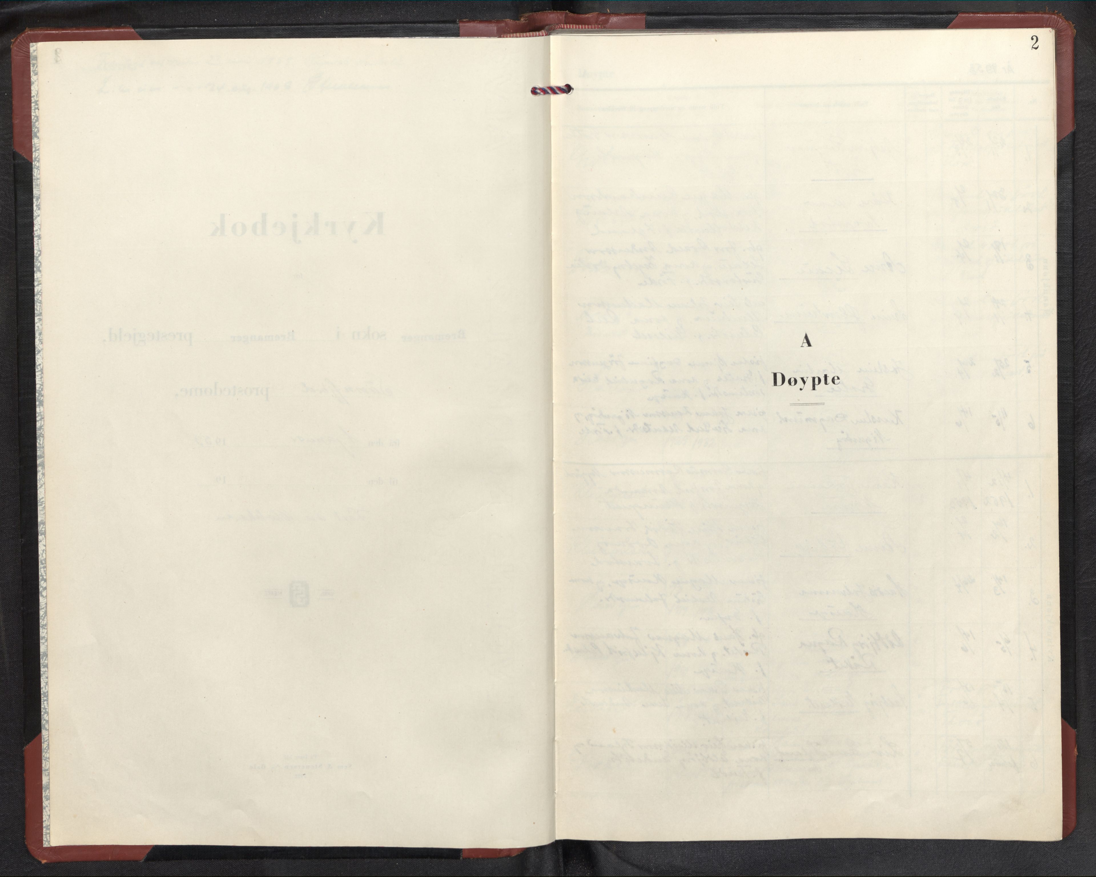 Bremanger sokneprestembete, SAB/A-82201/H/Hab/Habc/L0004: Parish register (copy) no. C 4, 1953-1970, p. 1b-2a
