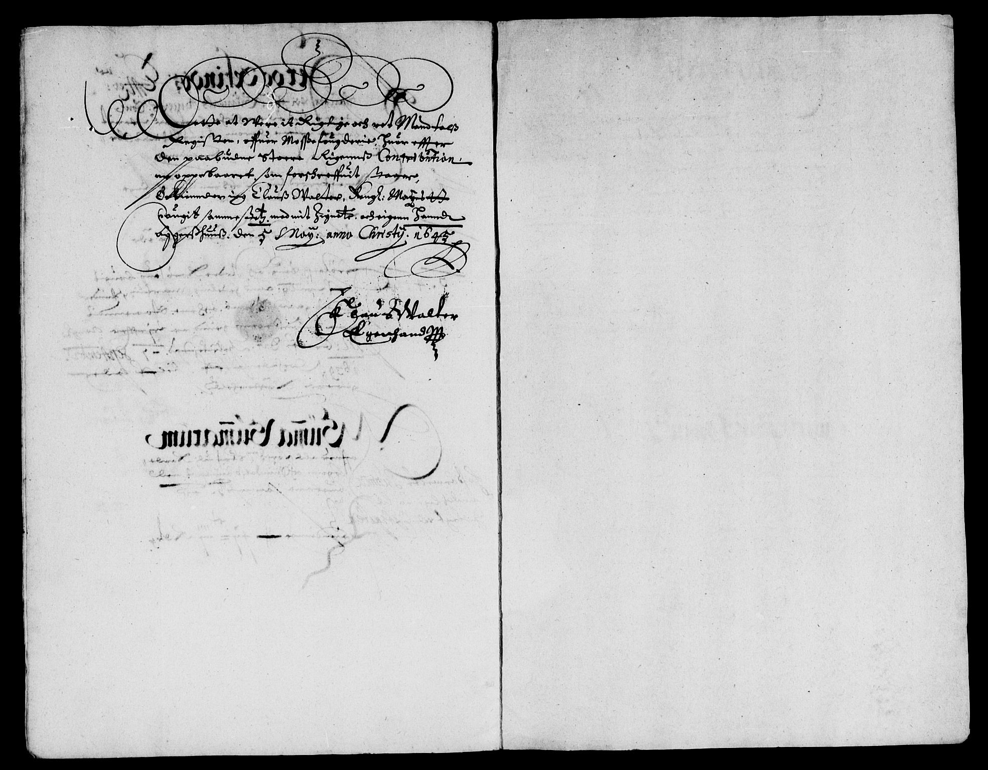 Rentekammeret inntil 1814, Reviderte regnskaper, Lensregnskaper, RA/EA-5023/R/Rb/Rba/L0182: Akershus len, 1643-1645