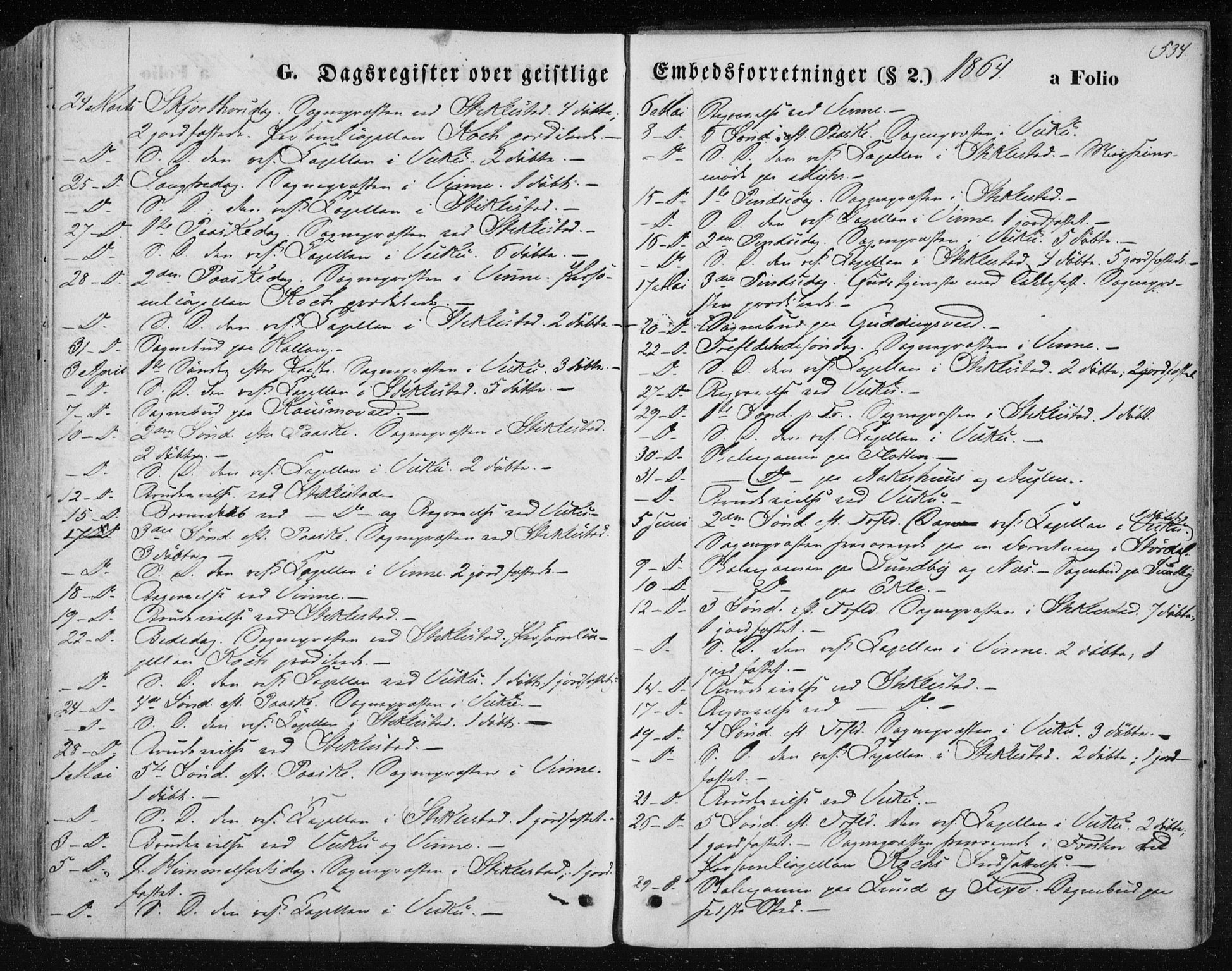Ministerialprotokoller, klokkerbøker og fødselsregistre - Nord-Trøndelag, SAT/A-1458/723/L0241: Parish register (official) no. 723A10, 1860-1869, p. 534