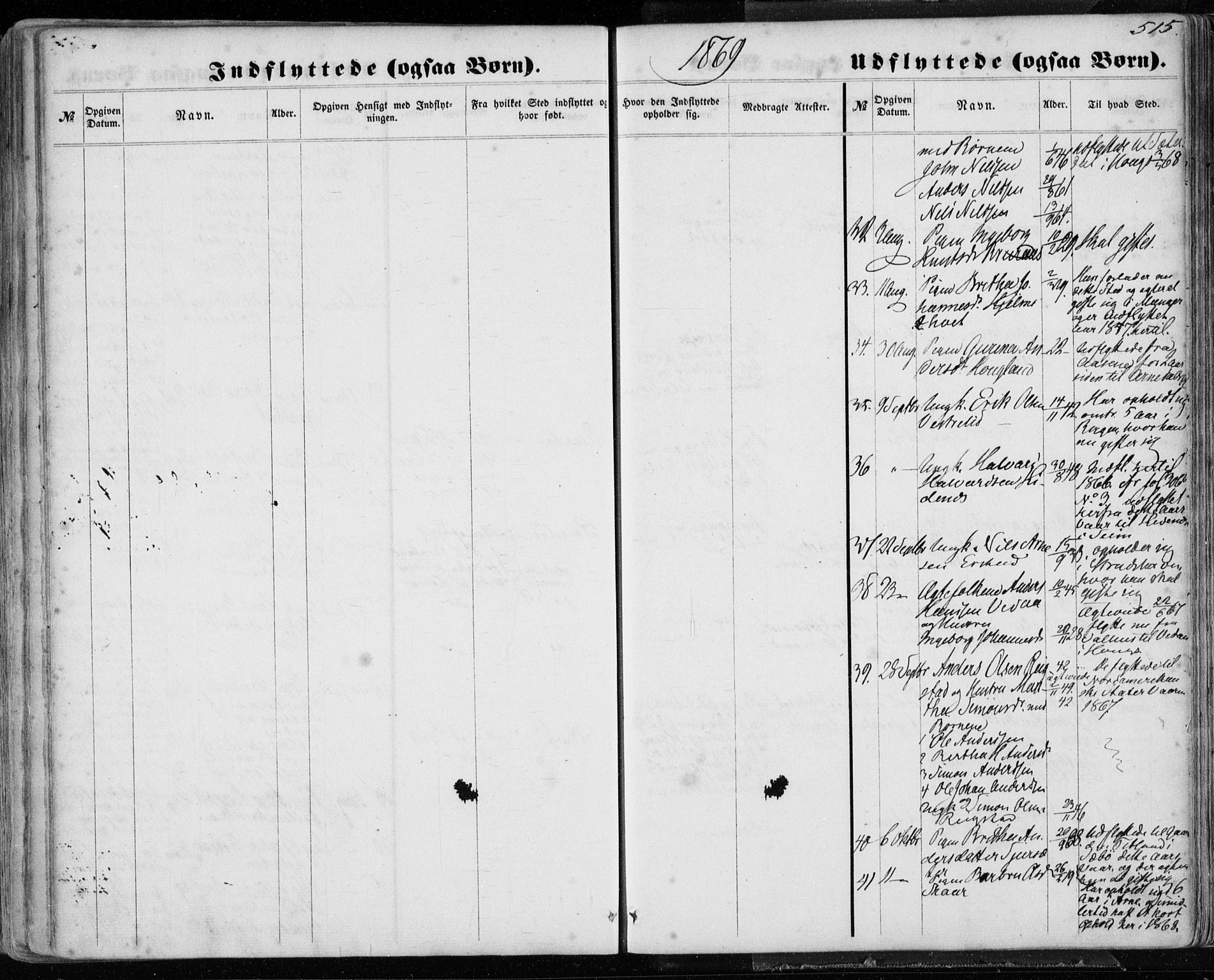 Hamre sokneprestembete, AV/SAB-A-75501/H/Ha/Haa/Haaa/L0014: Parish register (official) no. A 14, 1858-1872, p. 515