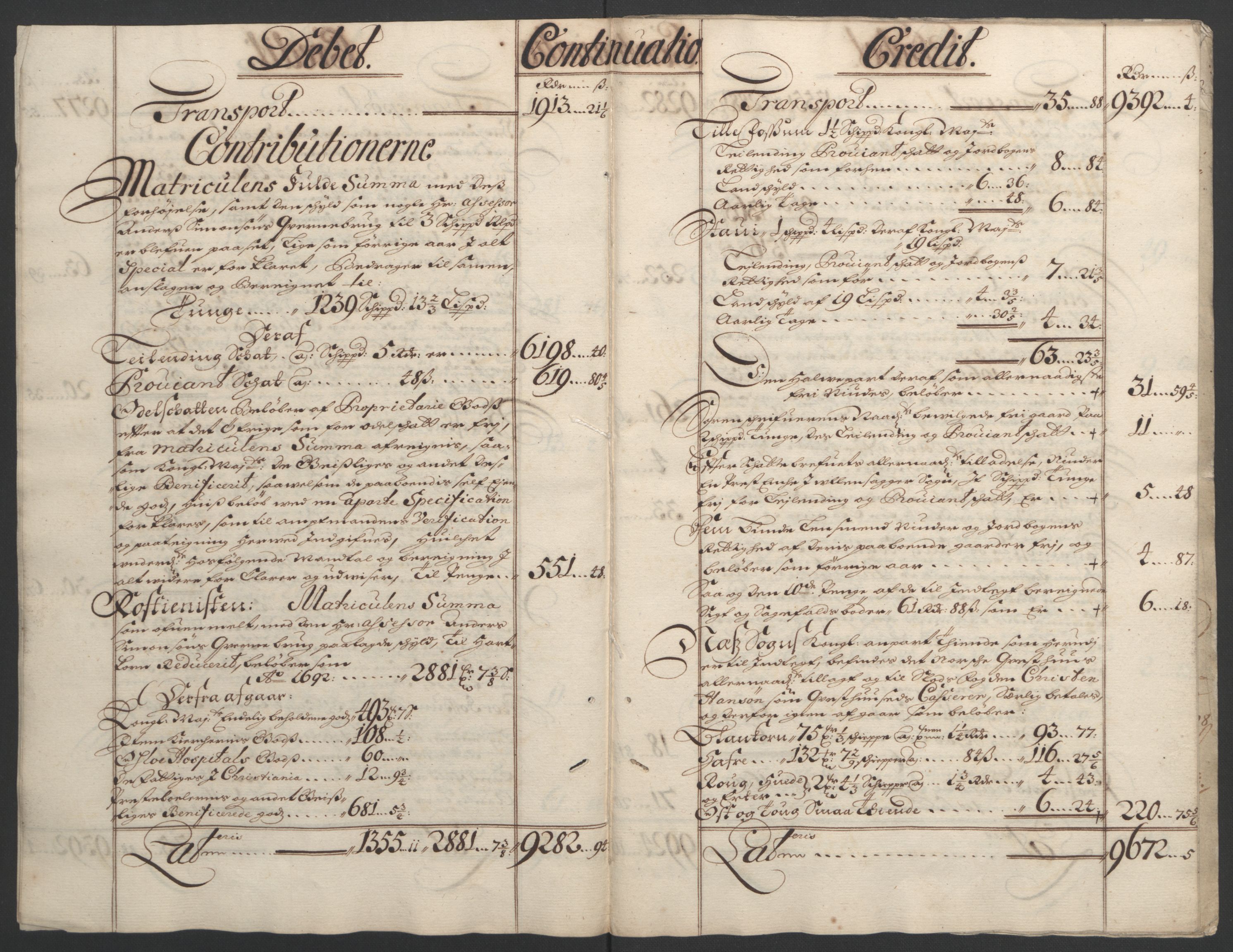 Rentekammeret inntil 1814, Reviderte regnskaper, Fogderegnskap, AV/RA-EA-4092/R12/L0705: Fogderegnskap Øvre Romerike, 1693, p. 9