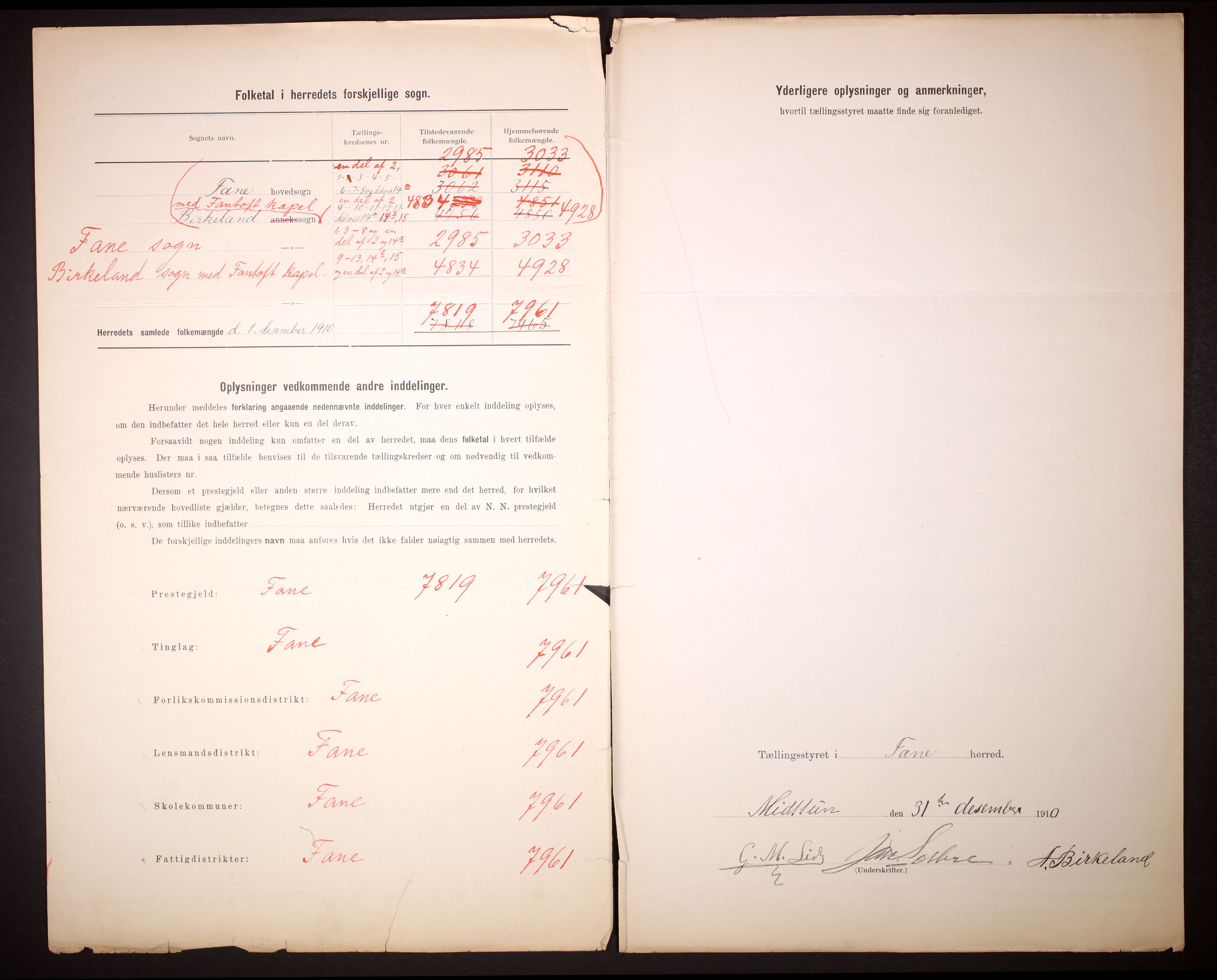 RA, 1910 census for Fana, 1910, p. 3