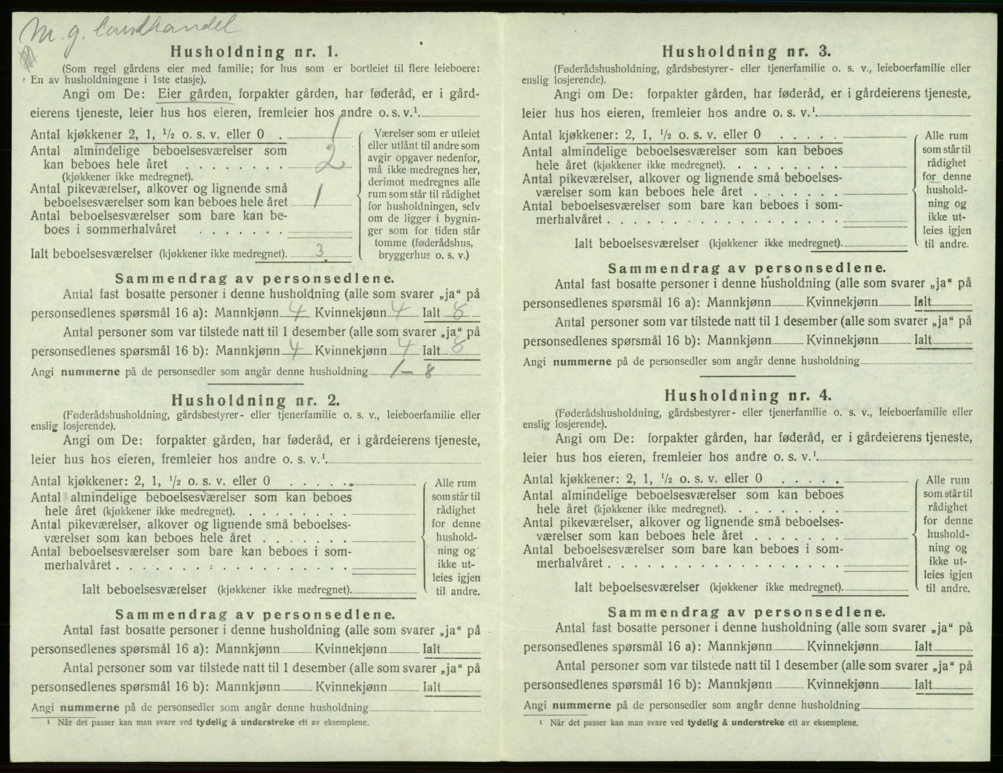 SAB, 1920 census for Sveio, 1920, p. 396