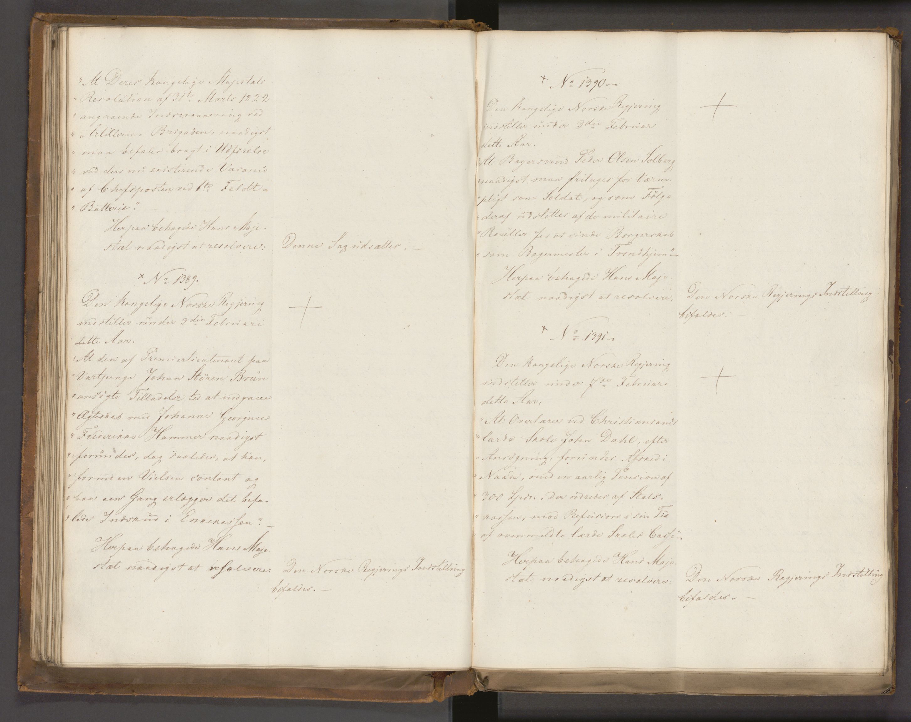 Statsrådssekretariatet, AV/RA-S-1001/A/Ab/L0022: Kgl. res. nr. 1210-1721, 1. halvår, 1826