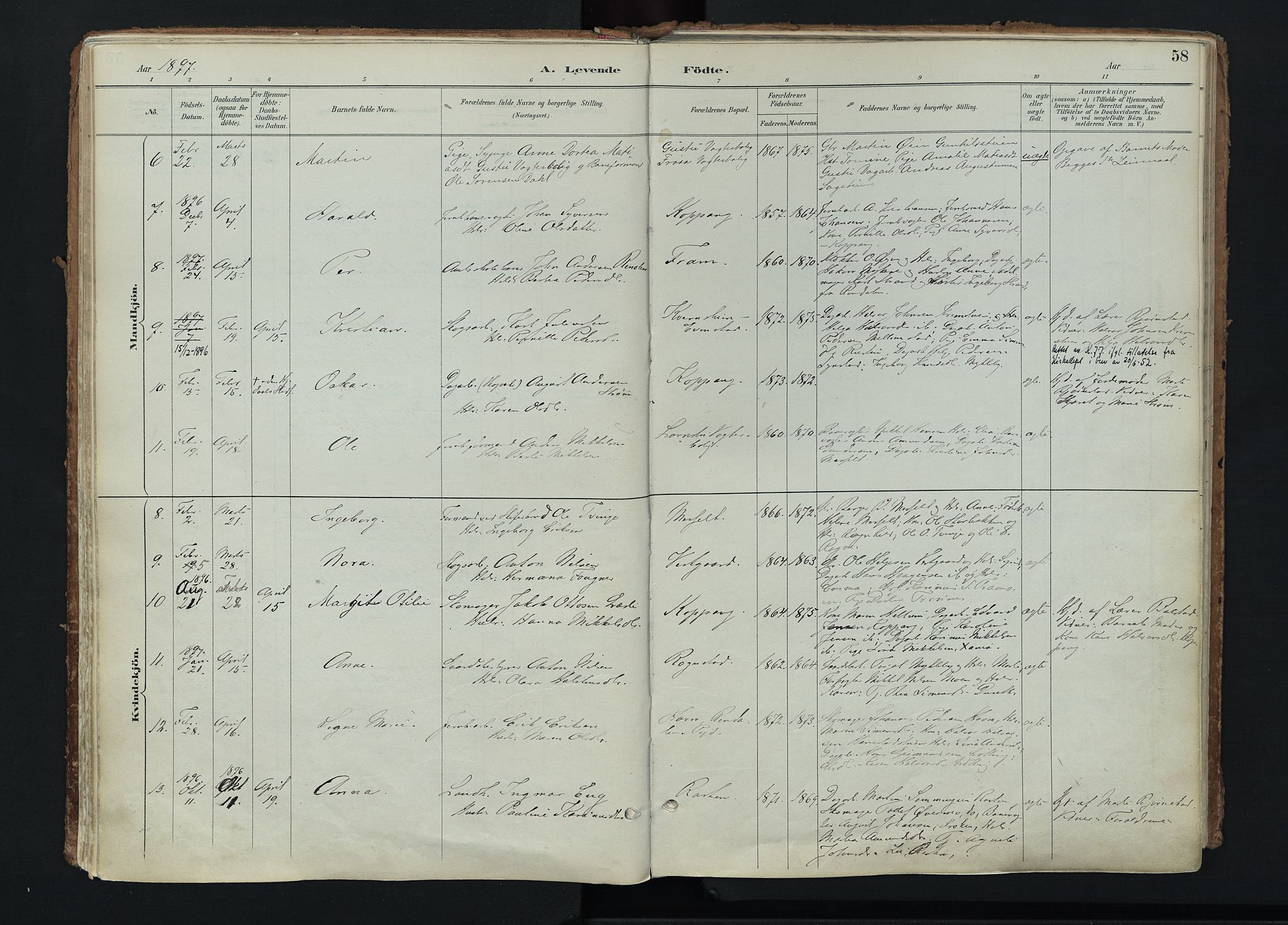 Stor-Elvdal prestekontor, SAH/PREST-052/H/Ha/Haa/L0004: Parish register (official) no. 4, 1890-1922, p. 58