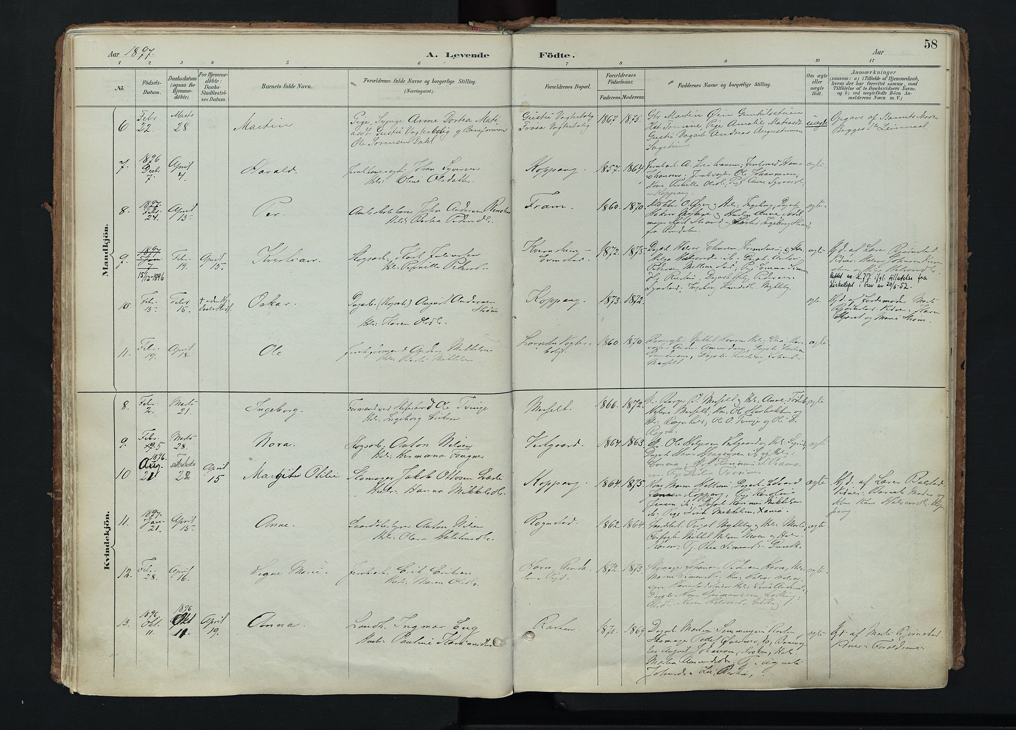 Stor-Elvdal prestekontor, AV/SAH-PREST-052/H/Ha/Haa/L0004: Parish register (official) no. 4, 1890-1922, p. 58