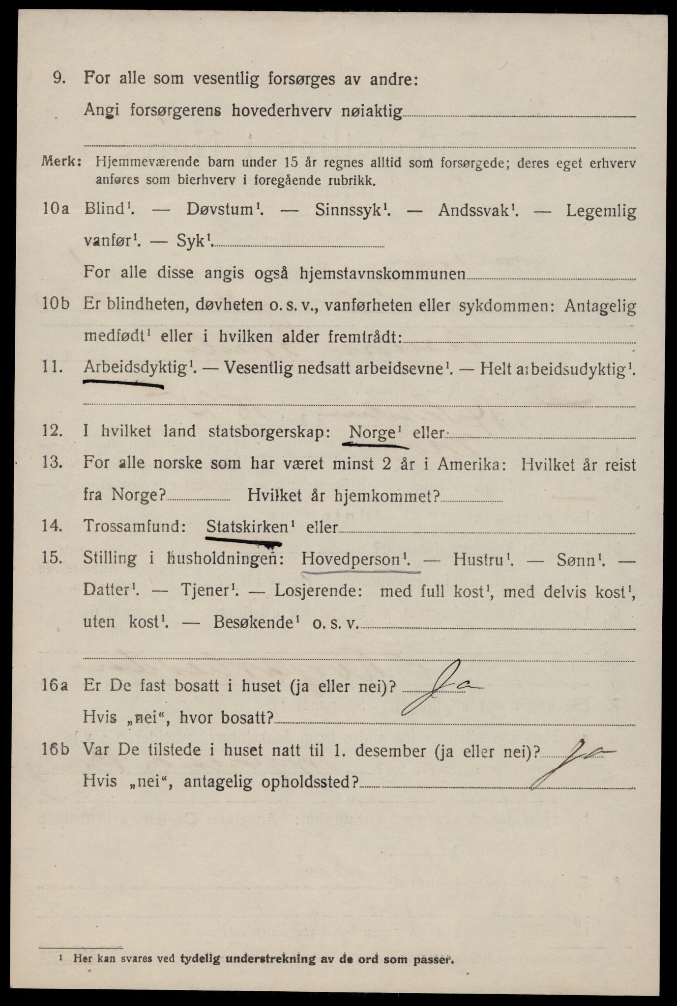 SAKO, 1920 census for Lårdal, 1920, p. 1194