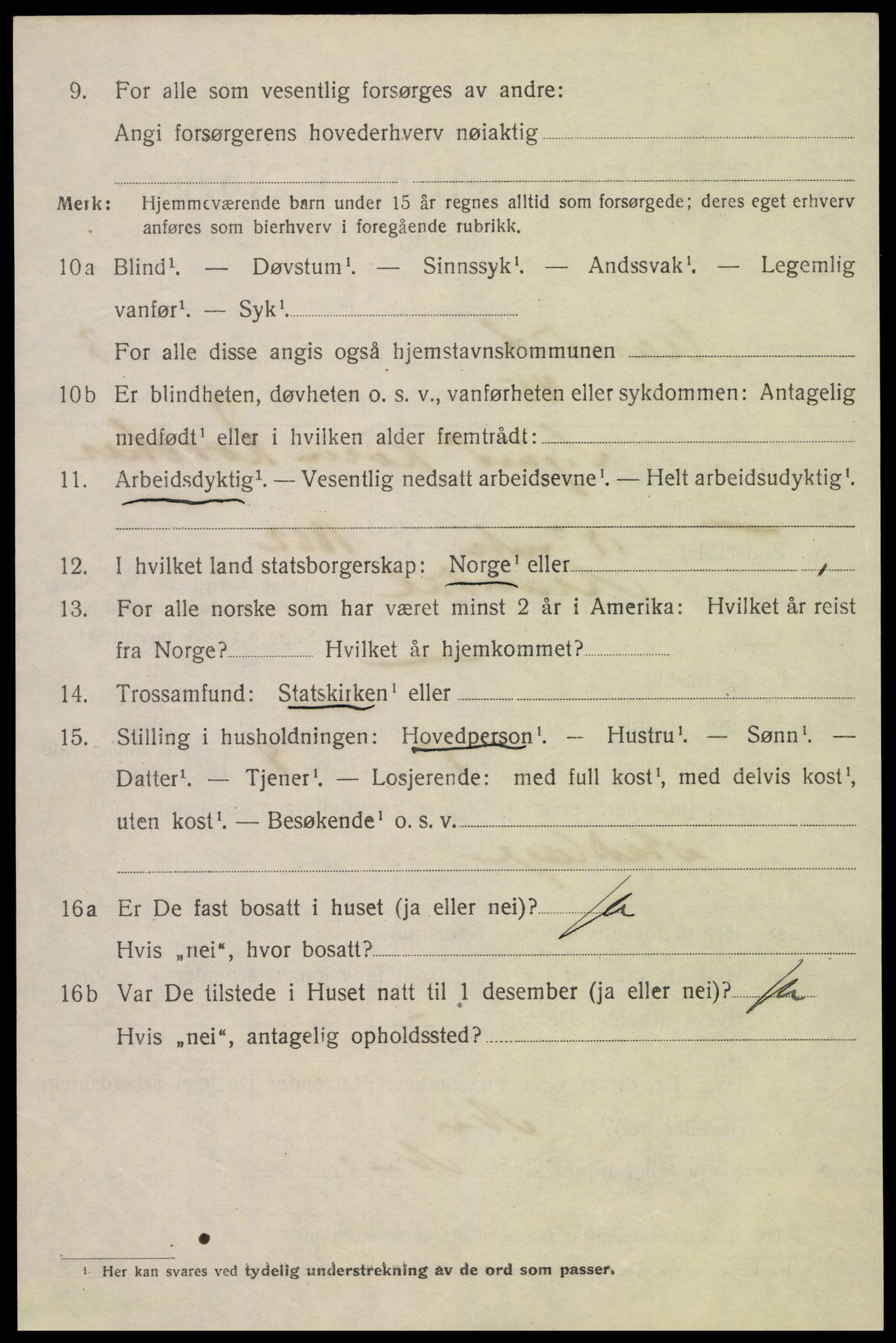 SAK, 1920 census for Mandal, 1920, p. 5892