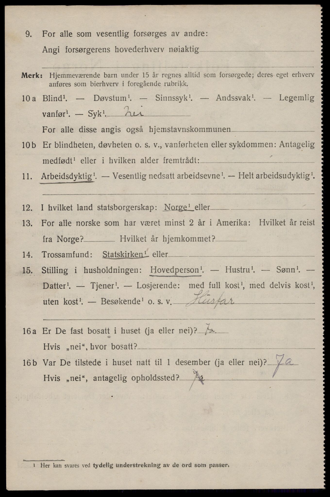 SAST, 1920 census for Sandnes, 1920, p. 4213