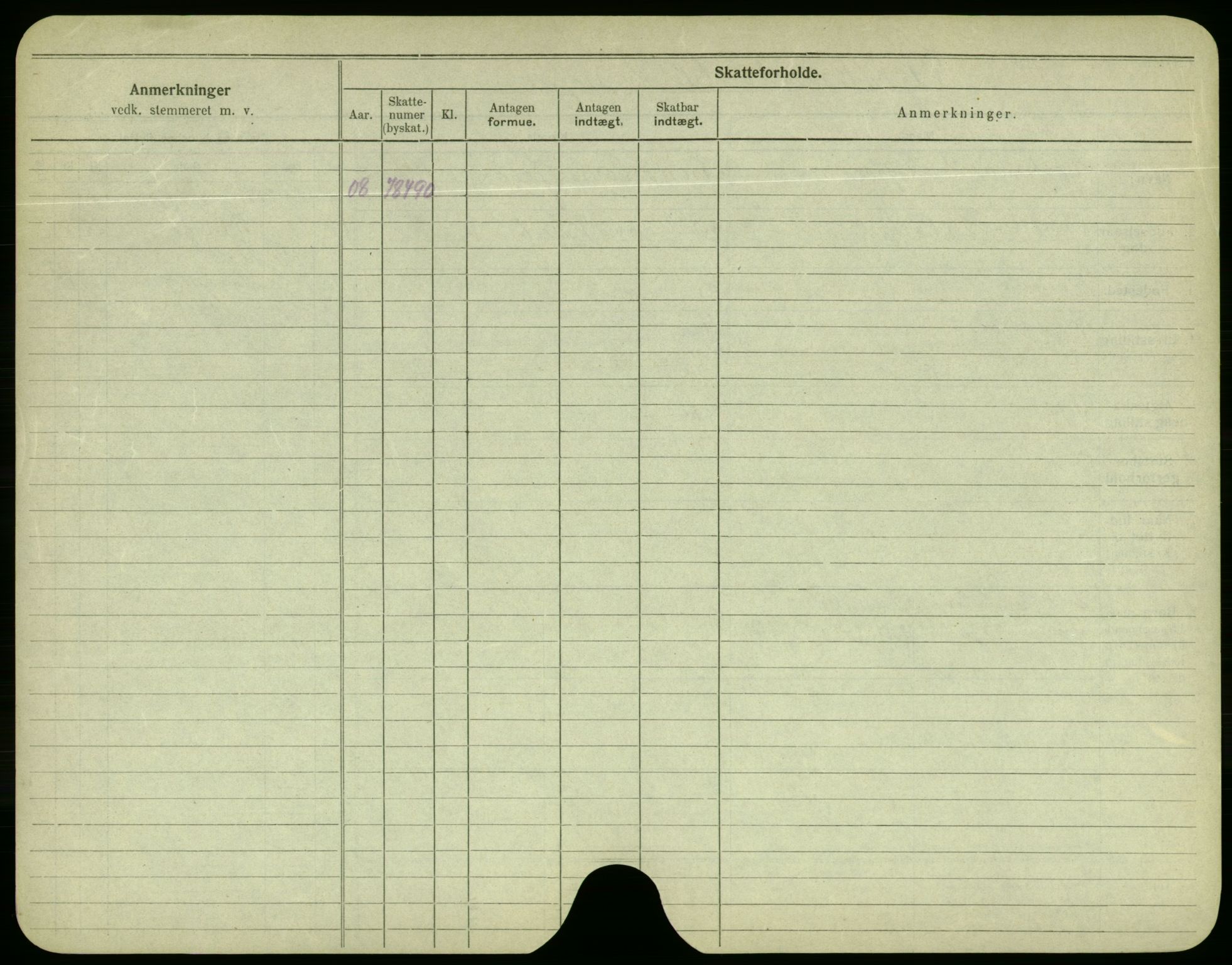 Oslo folkeregister, Registerkort, SAO/A-11715/F/Fa/Fac/L0003: Menn, 1906-1914, p. 499b