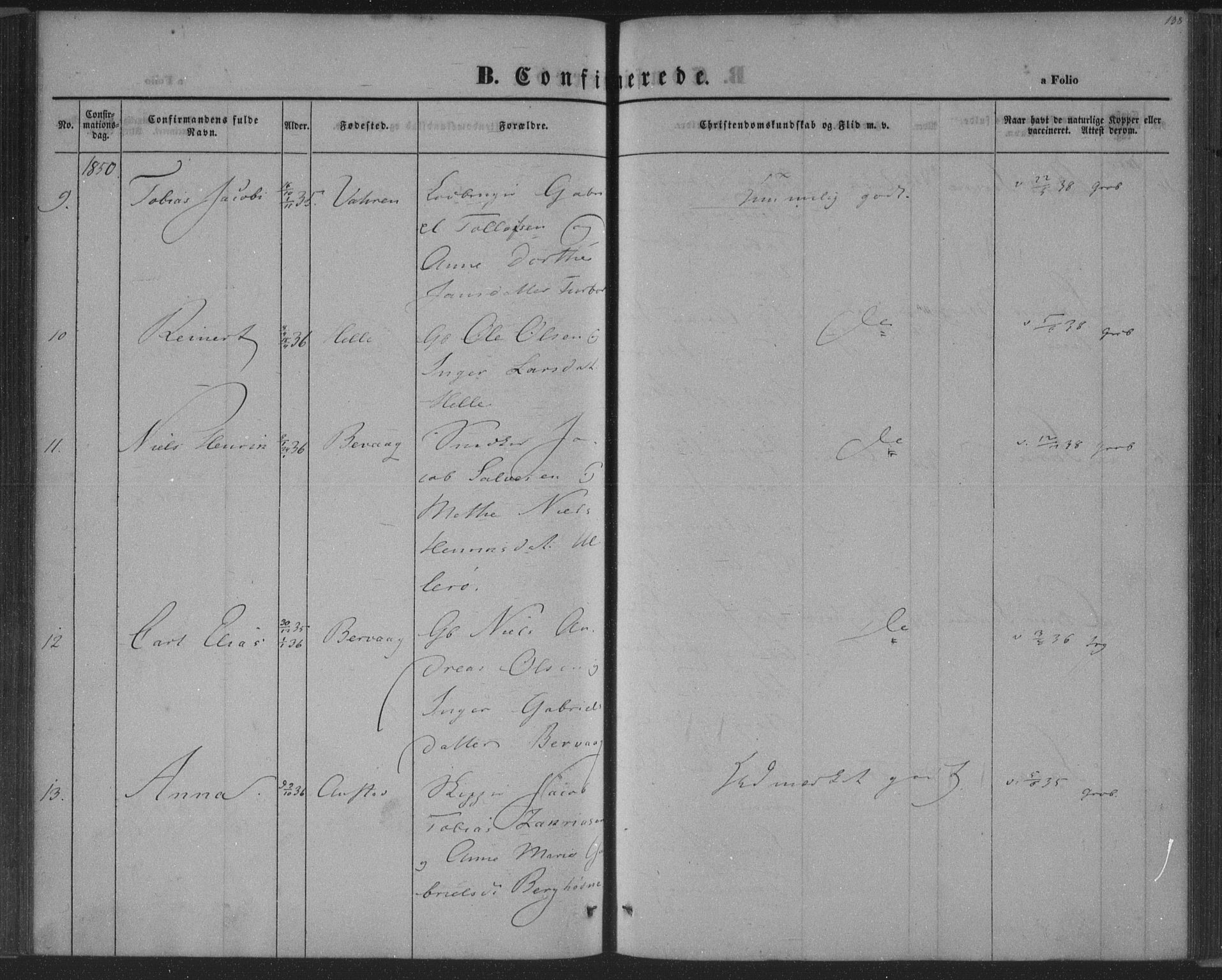 Herad sokneprestkontor, AV/SAK-1111-0018/F/Fa/Fab/L0003: Parish register (official) no. A 3, 1844-1853, p. 138