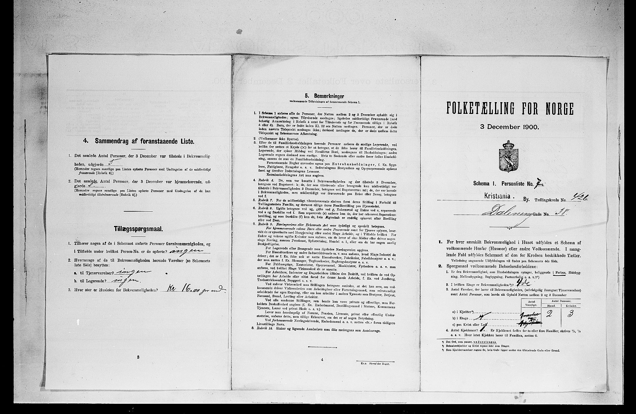 SAO, 1900 census for Kristiania, 1900, p. 17637