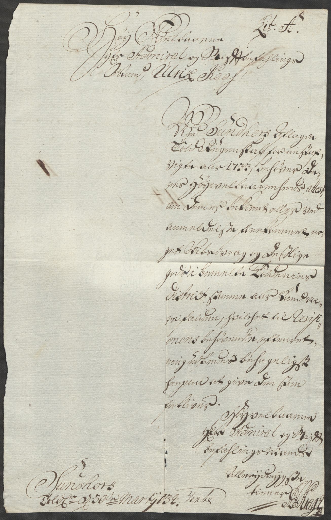 Generaltollkammeret, tollregnskaper, AV/RA-EA-5490/R24/L0009/0001: Tollregnskaper Sunnhordland / Hovedtollbok, 1733