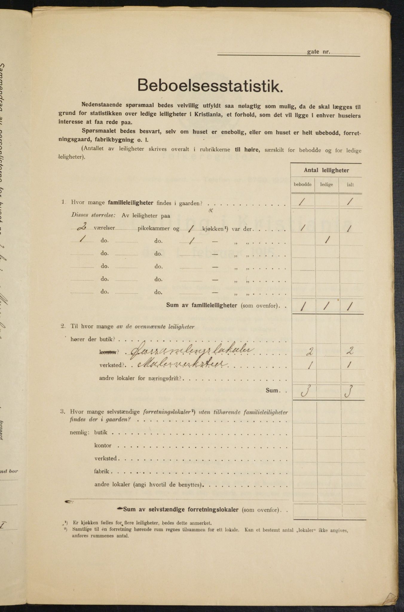 OBA, Municipal Census 1915 for Kristiania, 1915, p. 59790