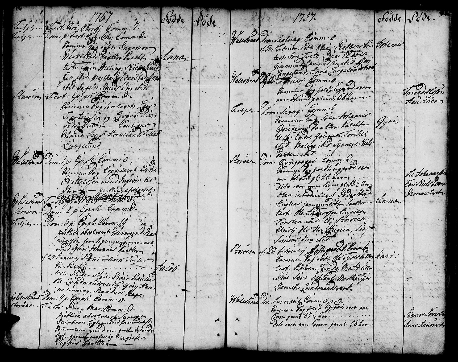 Stord sokneprestembete, SAB/A-78201/H/Haa: Parish register (official) no. A 2, 1744-1777, p. 92