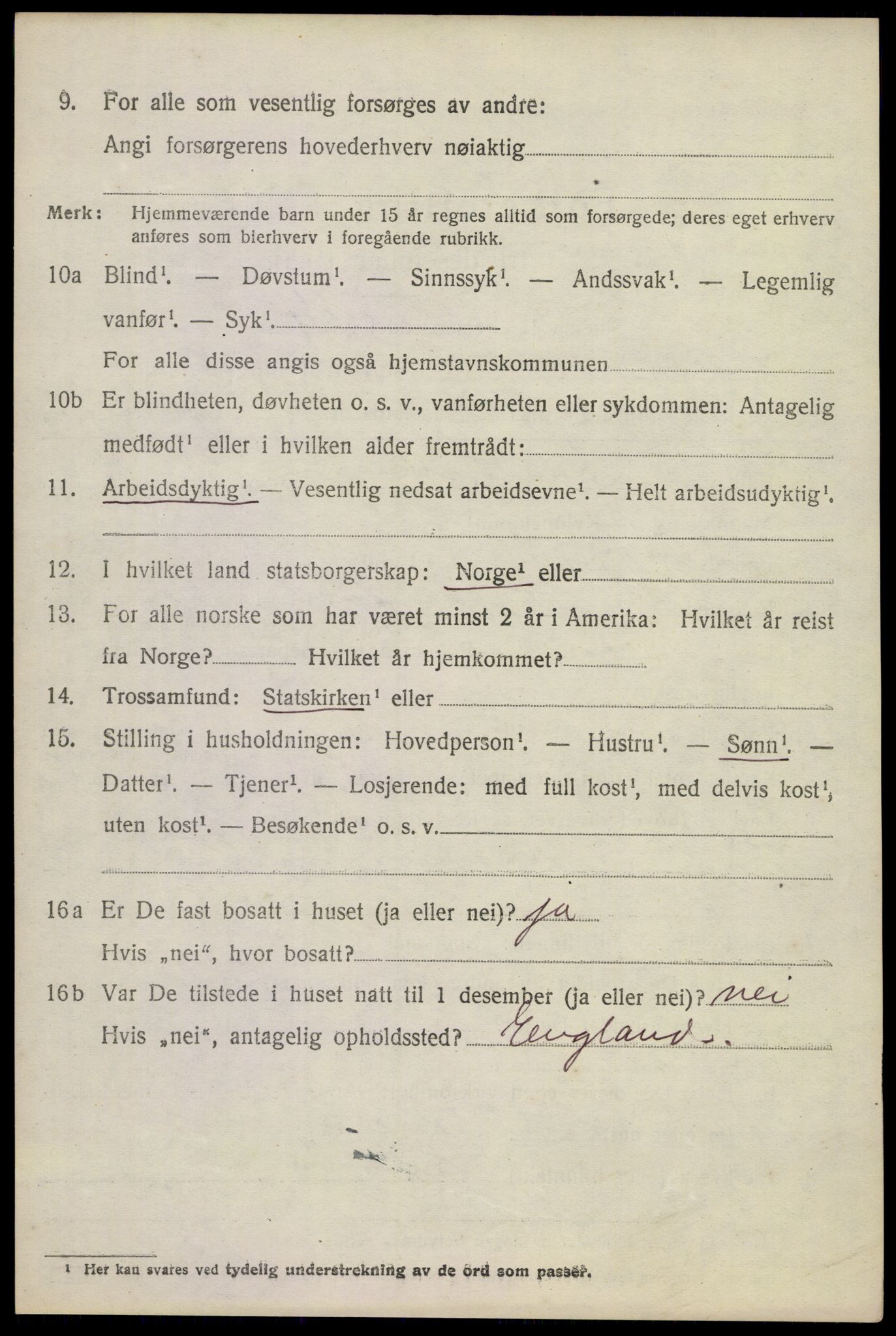 SAKO, 1920 census for Sandeherred, 1920, p. 24429