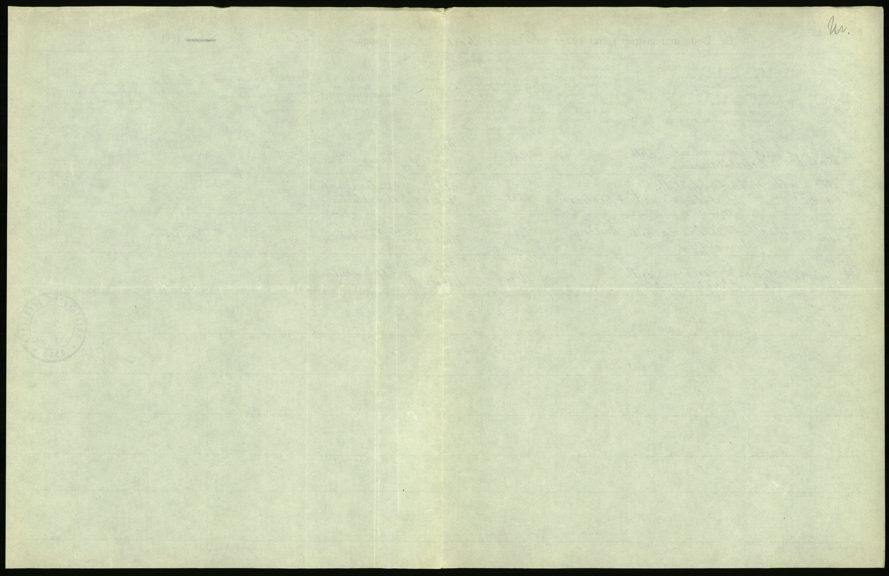 Statistisk sentralbyrå, Sosiodemografiske emner, Befolkning, AV/RA-S-2228/D/Df/Dfc/Dfcg/L0010: Oslo: Døde kvinner, dødfødte, 1927, p. 285
