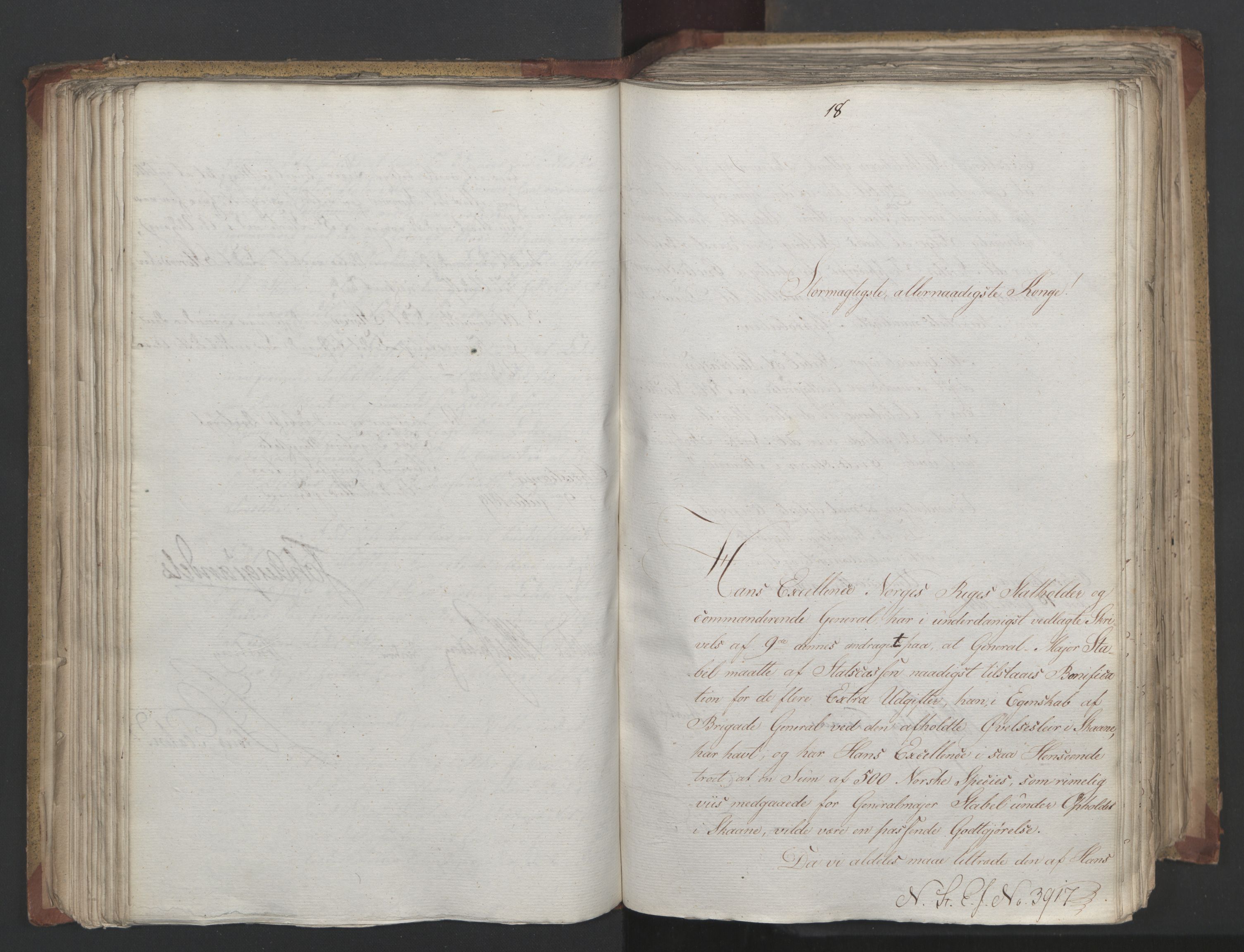 Statsrådsavdelingen i Stockholm, AV/RA-S-1003/D/Da/L0019: Regjeringsinnstillinger nr. 3856-4052, 1819, p. 138