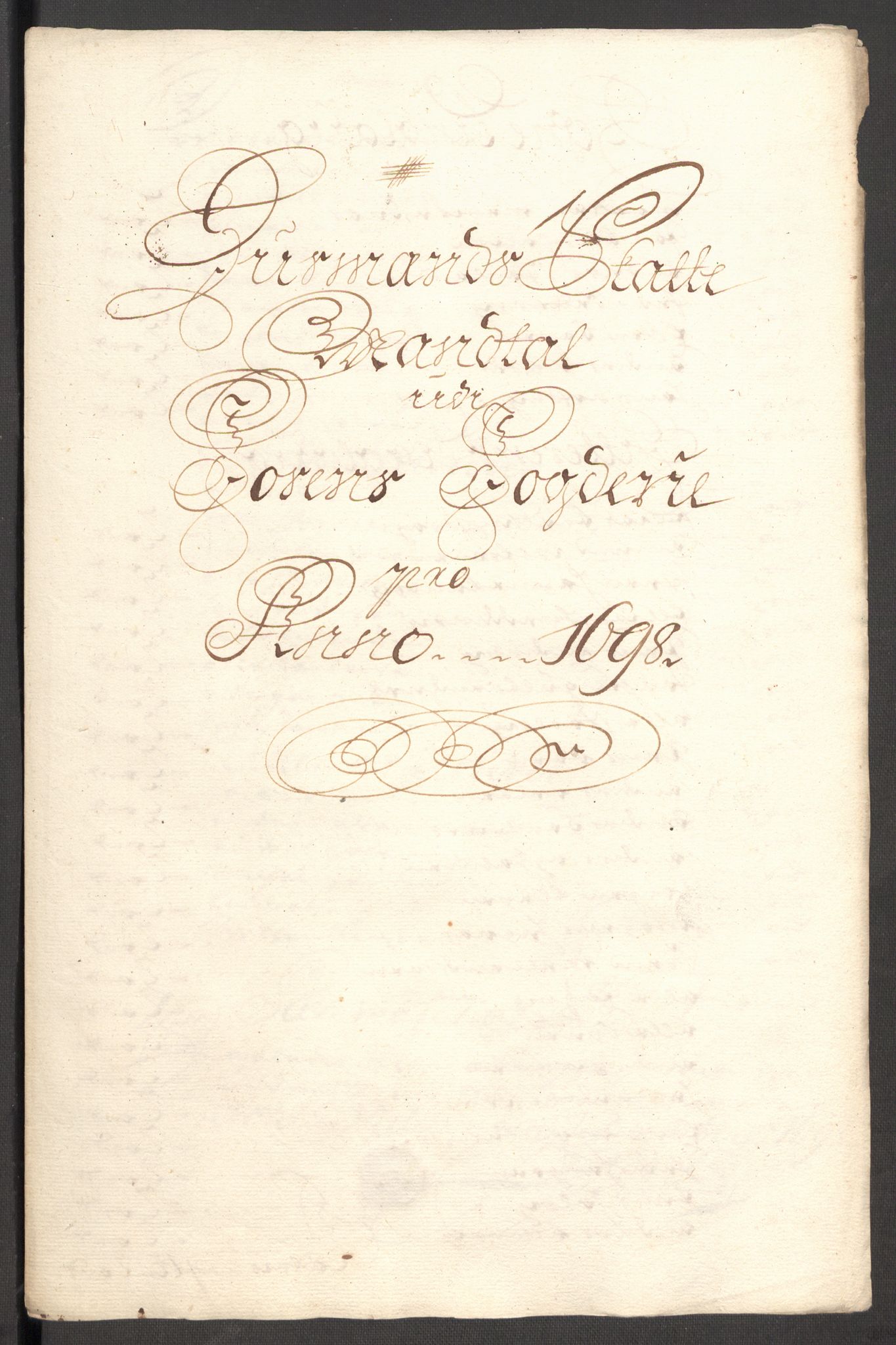 Rentekammeret inntil 1814, Reviderte regnskaper, Fogderegnskap, RA/EA-4092/R57/L3853: Fogderegnskap Fosen, 1698-1699, p. 160