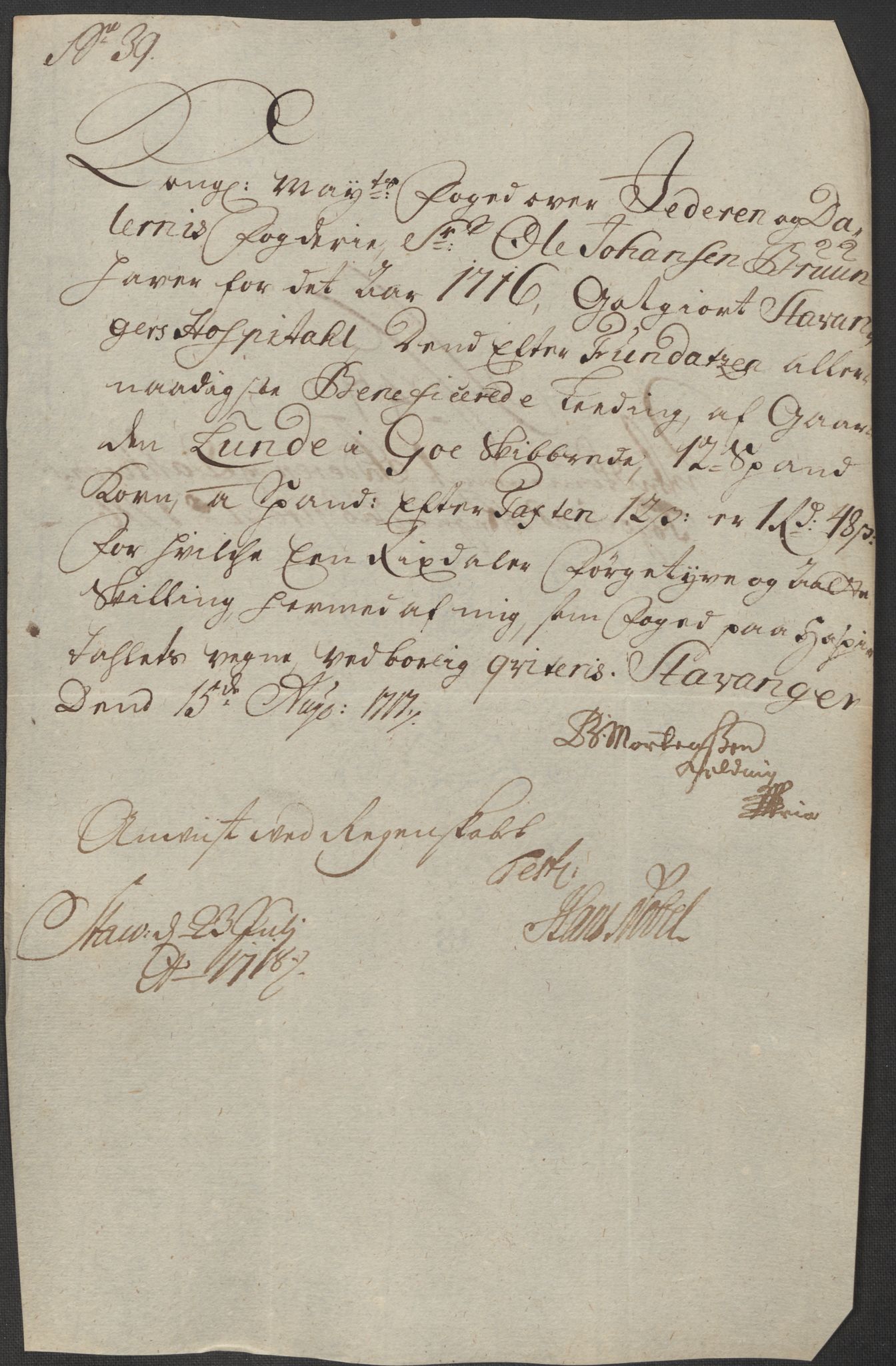 Rentekammeret inntil 1814, Reviderte regnskaper, Fogderegnskap, AV/RA-EA-4092/R46/L2740: Fogderegnskap Jæren og Dalane, 1715-1716, p. 448