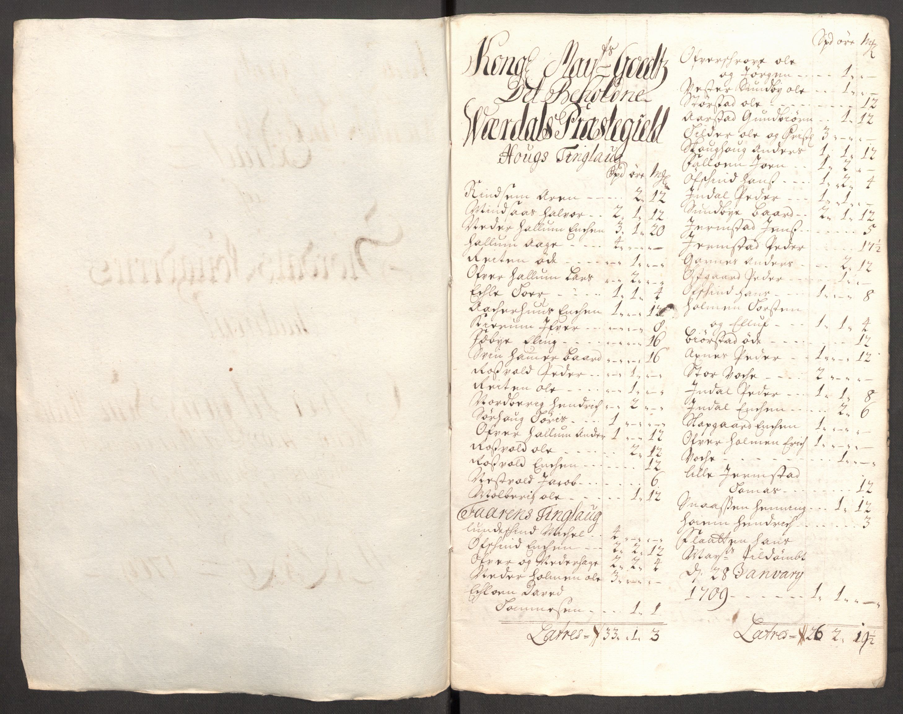 Rentekammeret inntil 1814, Reviderte regnskaper, Fogderegnskap, AV/RA-EA-4092/R62/L4199: Fogderegnskap Stjørdal og Verdal, 1709, p. 221